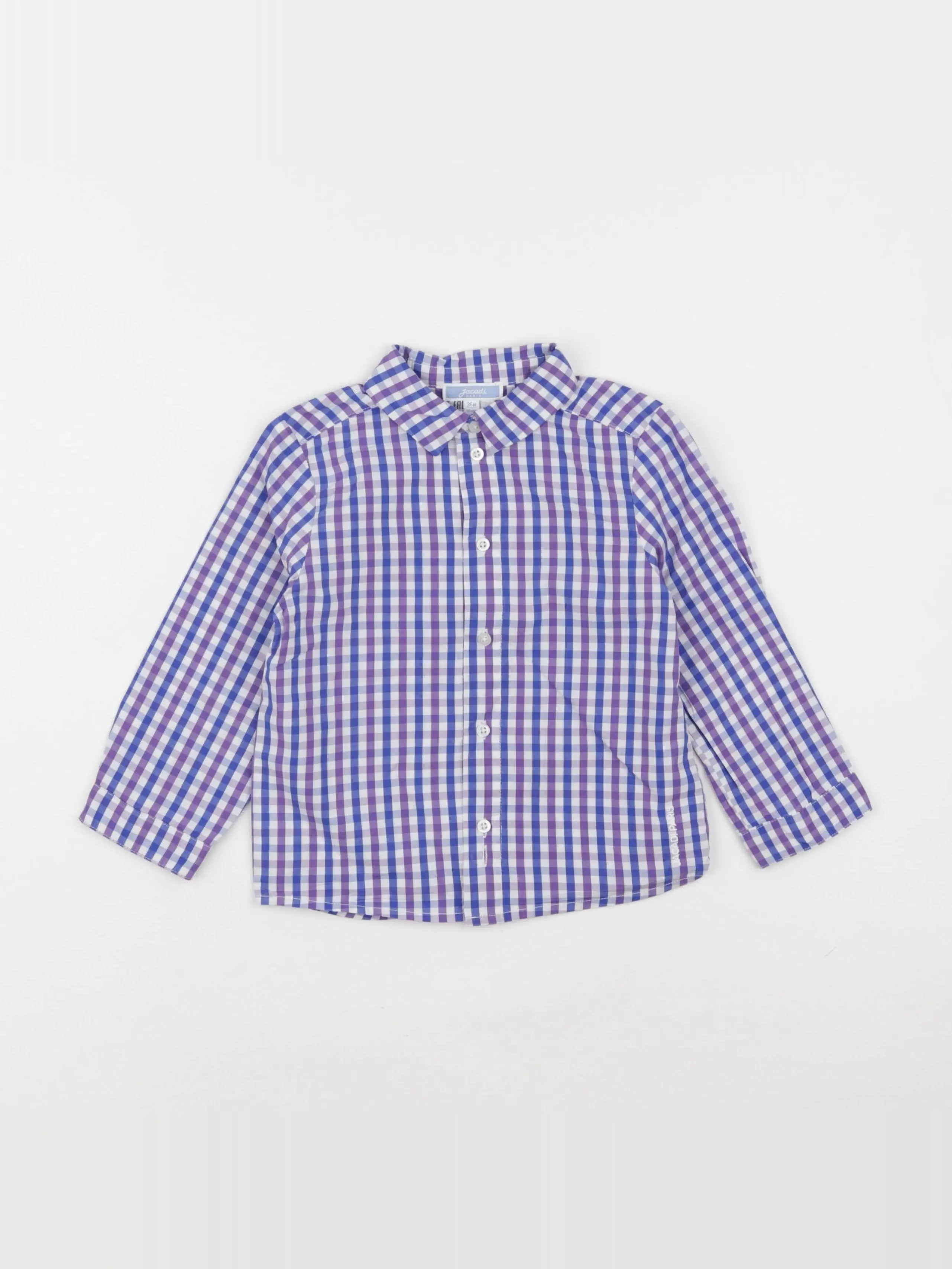 Jacadi - chemise bleu, blanc - 36 mois