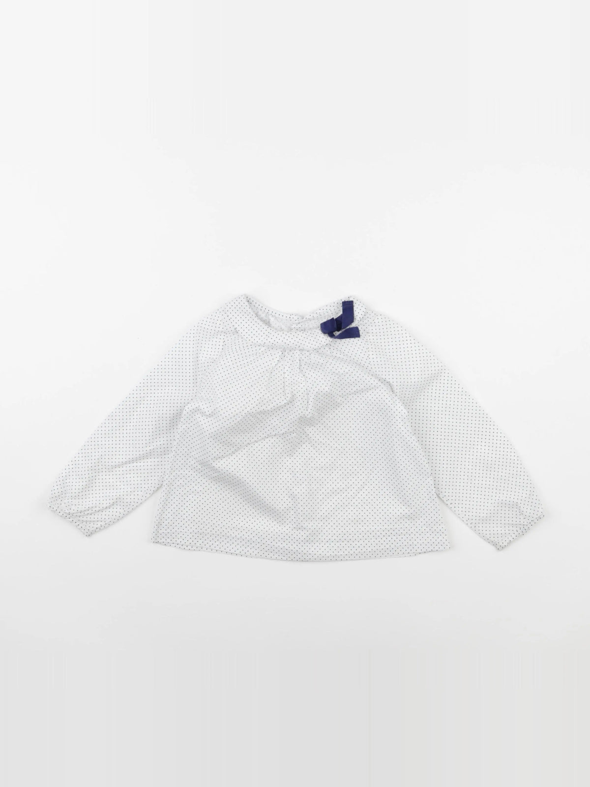 Jacadi - blouse blanc, bleu - 36 mois