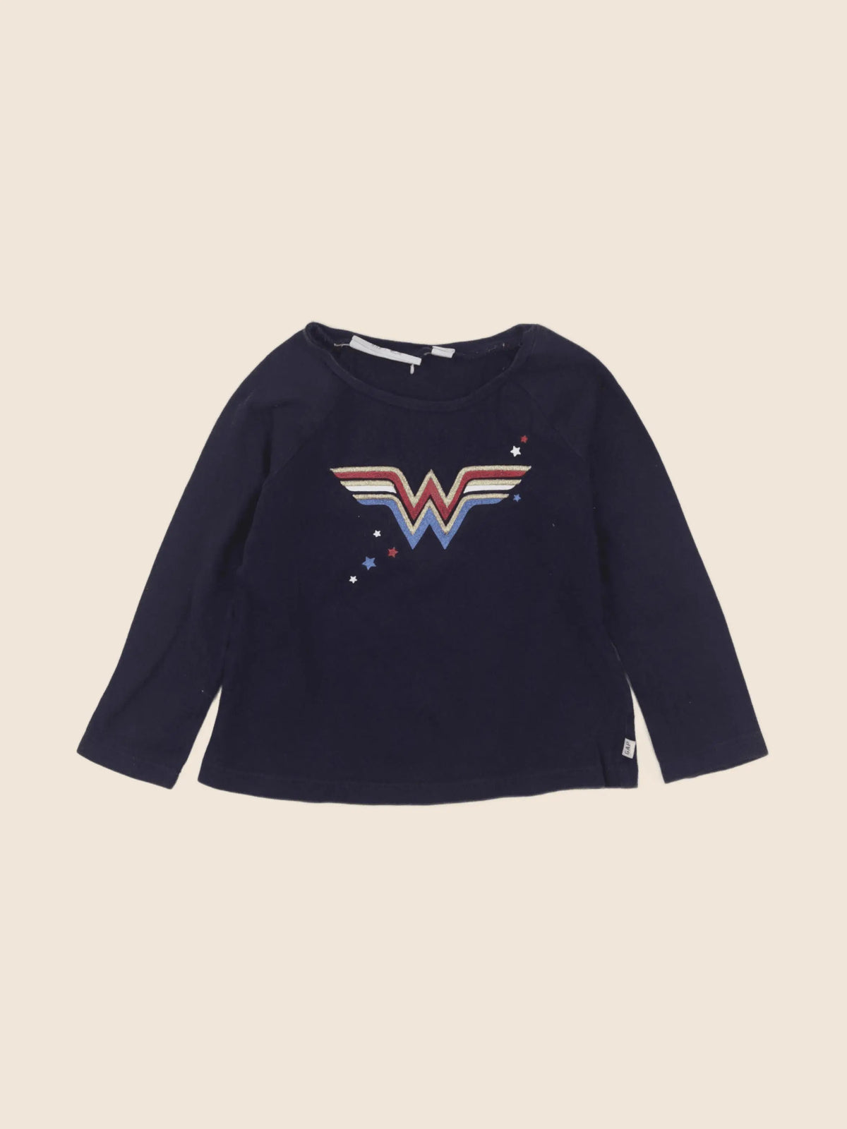 GAP - tee-shirt or, bleu - 2 ans
