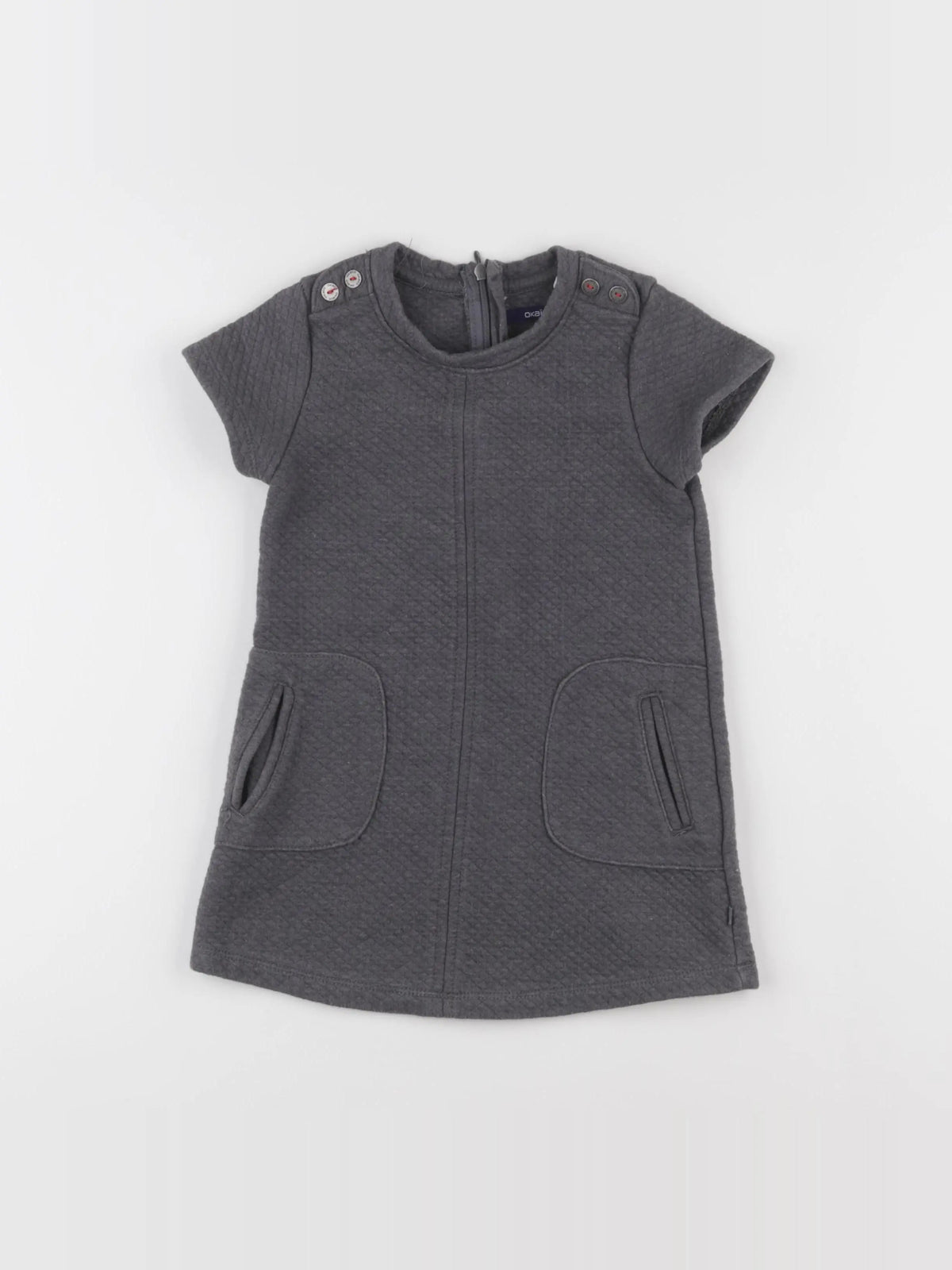 Okaidi - robe gris - 4 ans