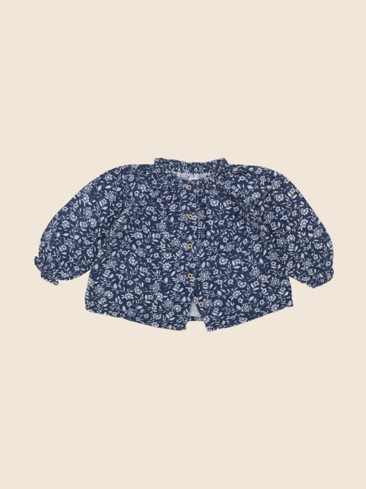 Vertbaudet - blouse bleu - 12 mois