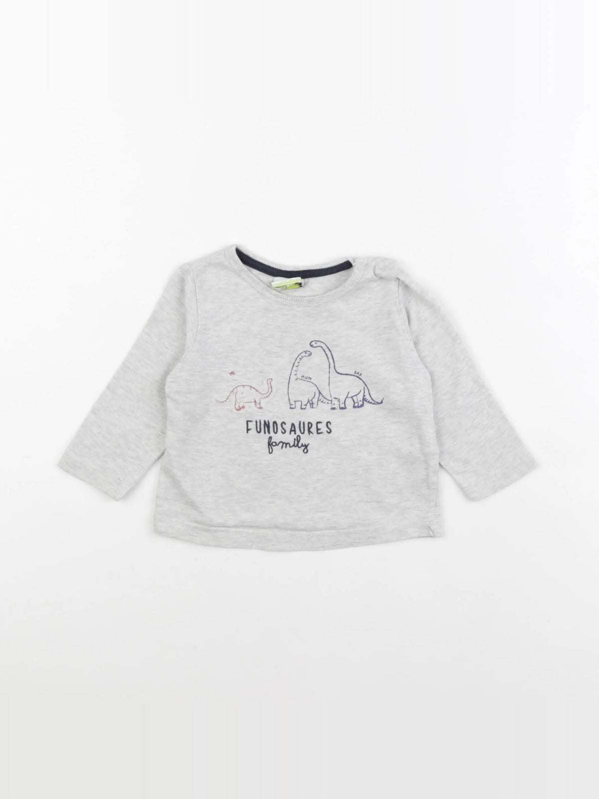Tape à l'oeil - tee-shirt gris - 6 mois