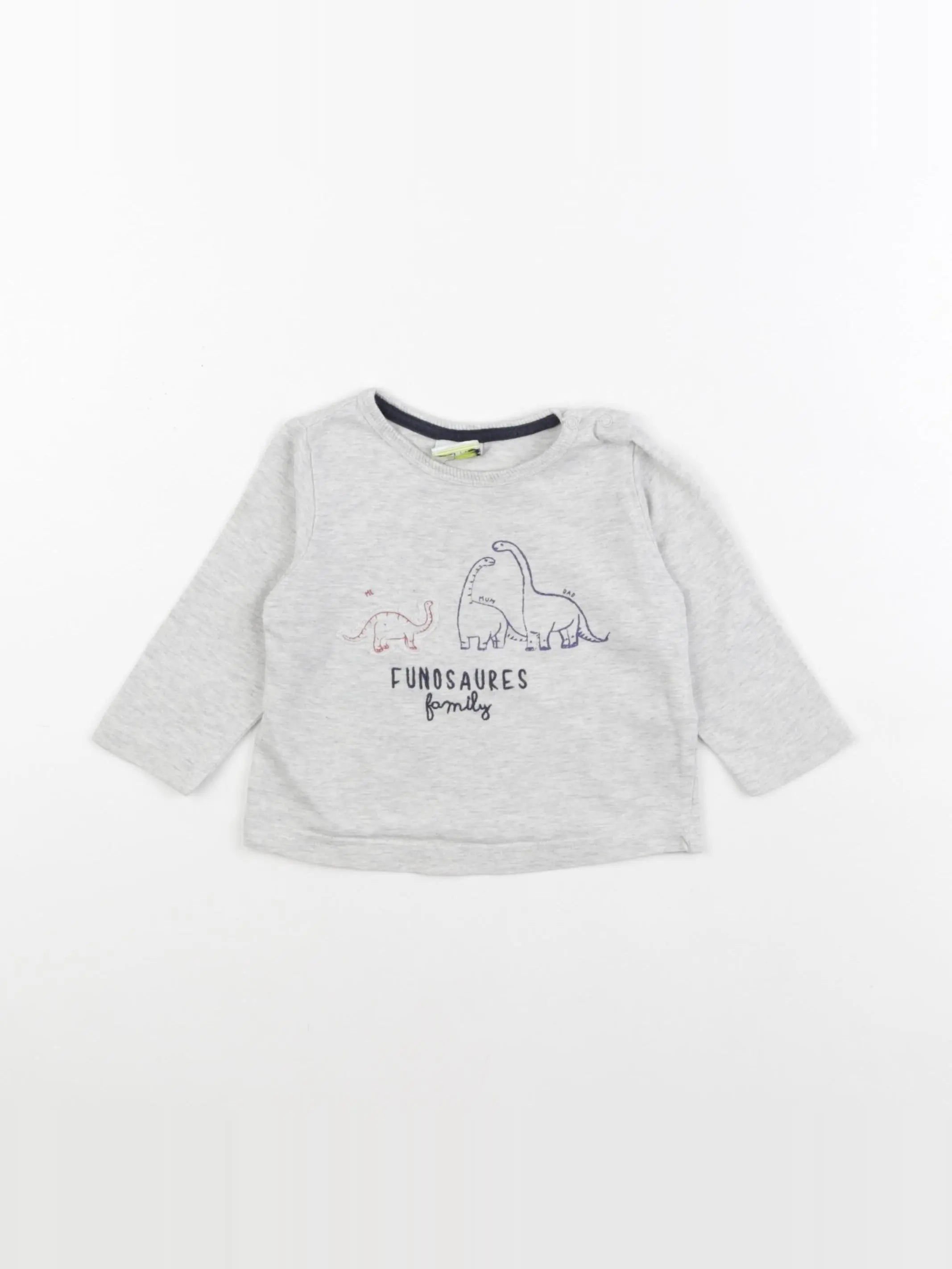 Tape à l'oeil - tee-shirt gris - 6 mois