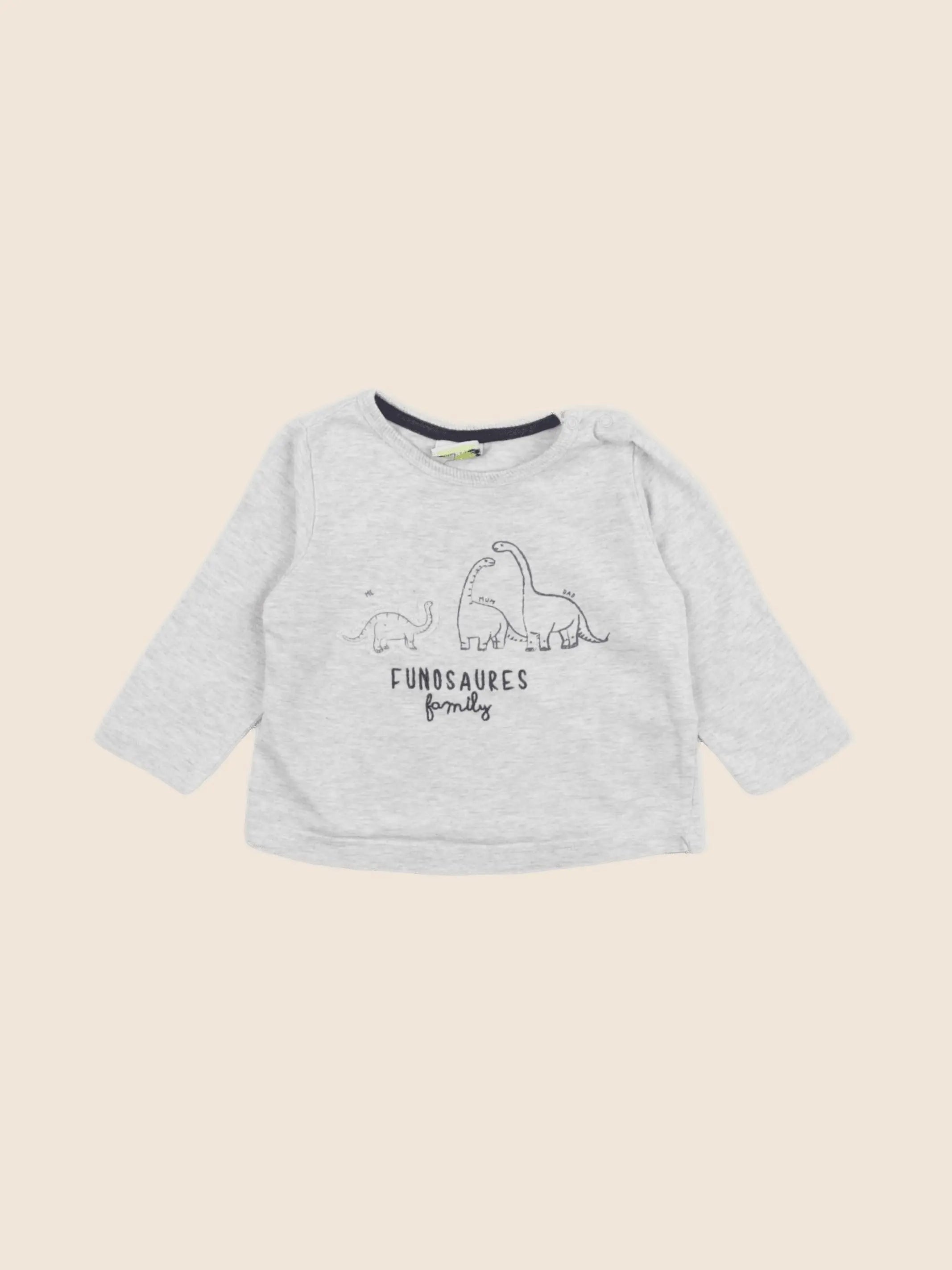 Tape à l'oeil - tee-shirt gris - 6 mois
