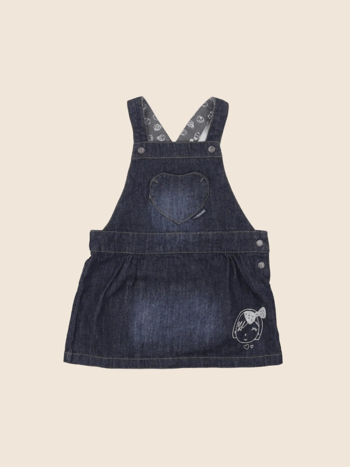 Vertbaudet - robe bleu - 12 mois
