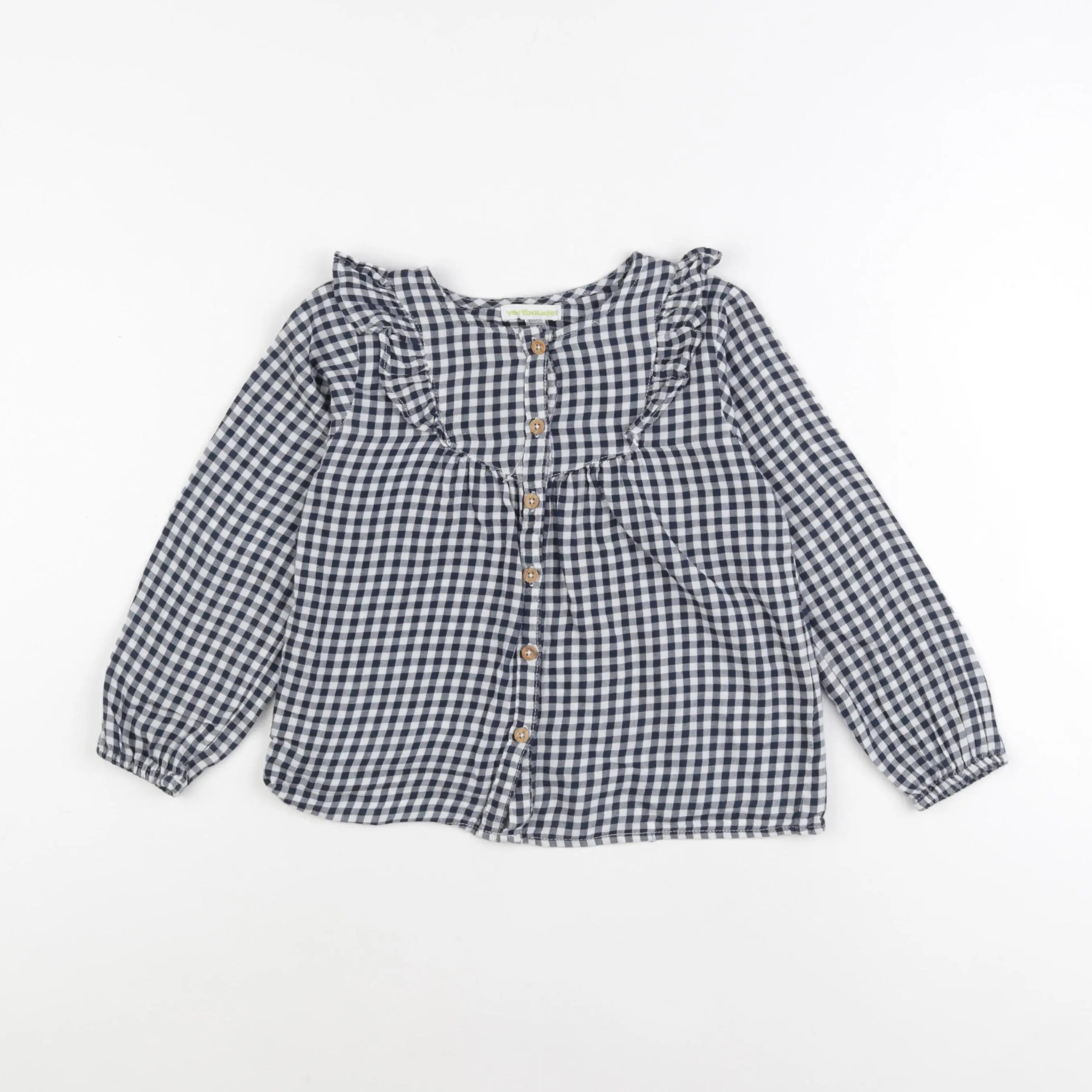 Vertbaudet - blouse blanc, bleu - 6 ans