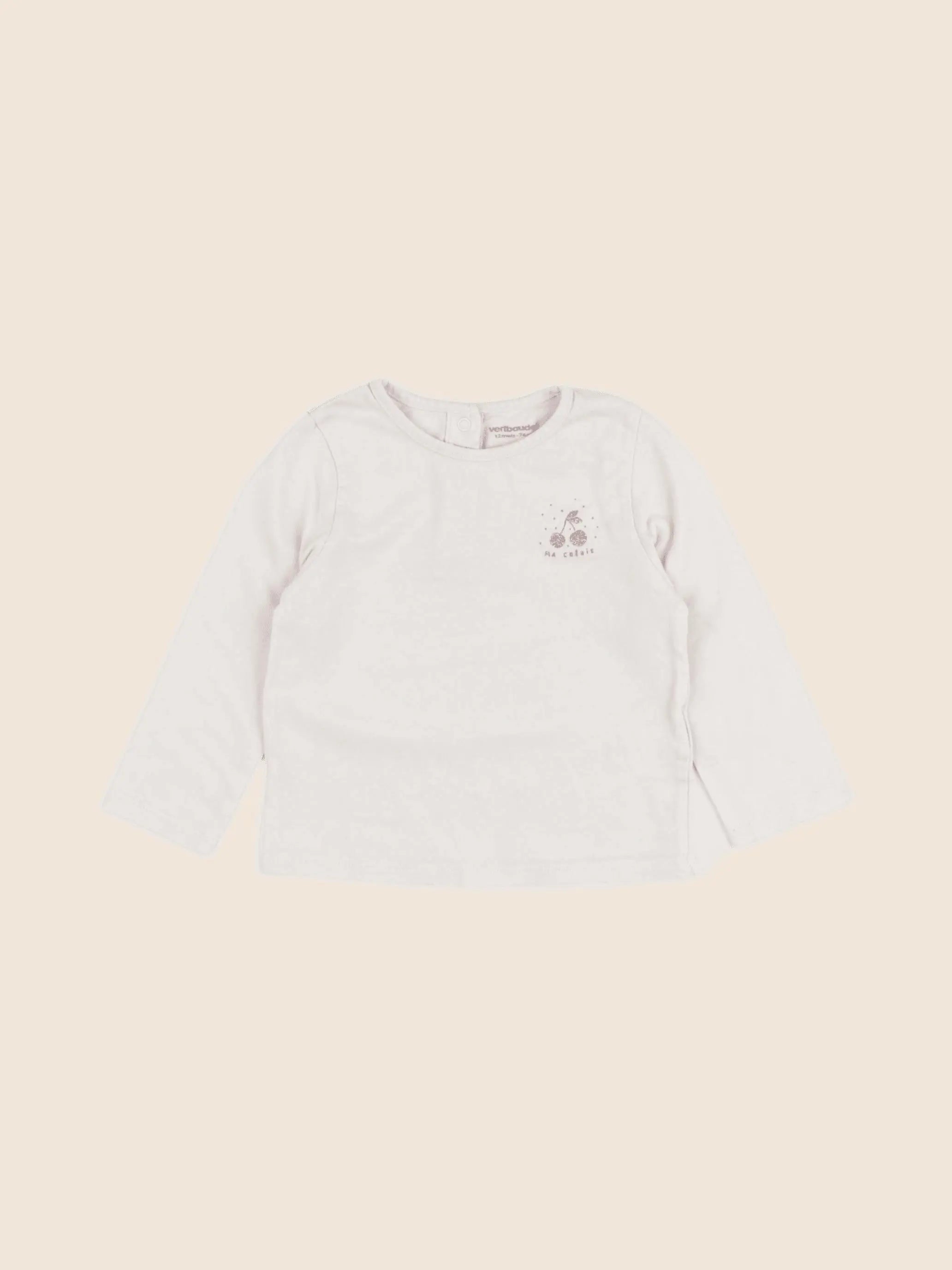 Vertbaudet - tee-shirt rose - 12 mois