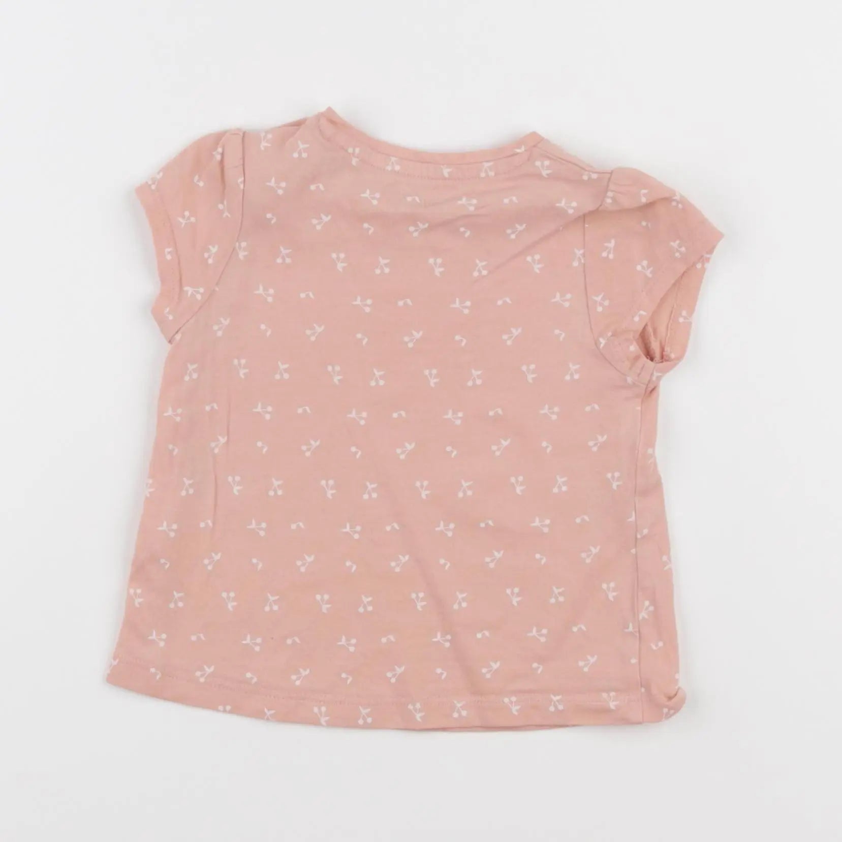 Vertbaudet - tee-shirt rose - 12 mois