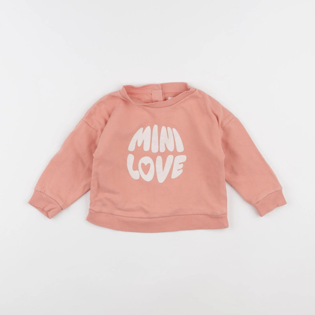 Vertbaudet - sweat rose - 18 mois