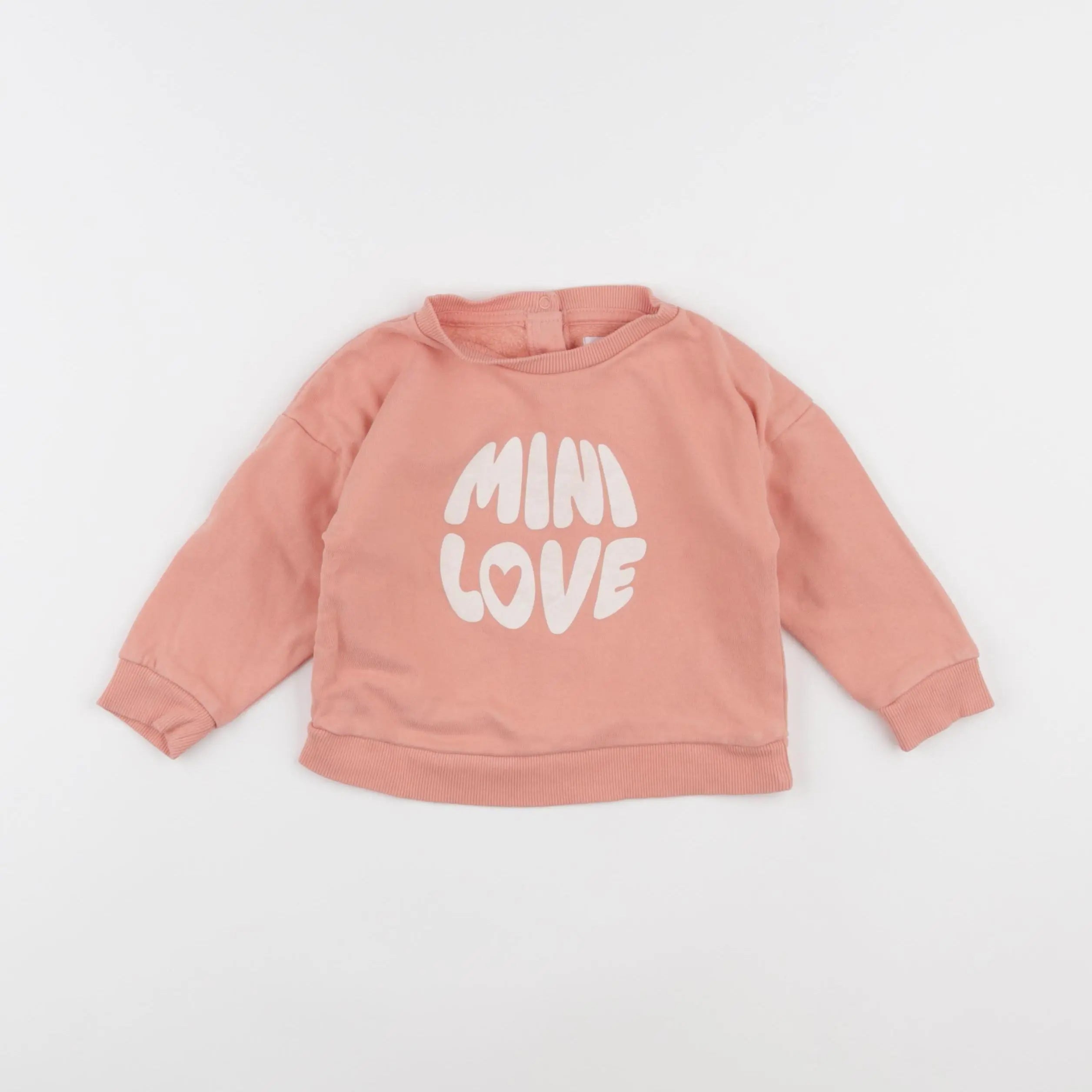 Vertbaudet - sweat rose - 18 mois