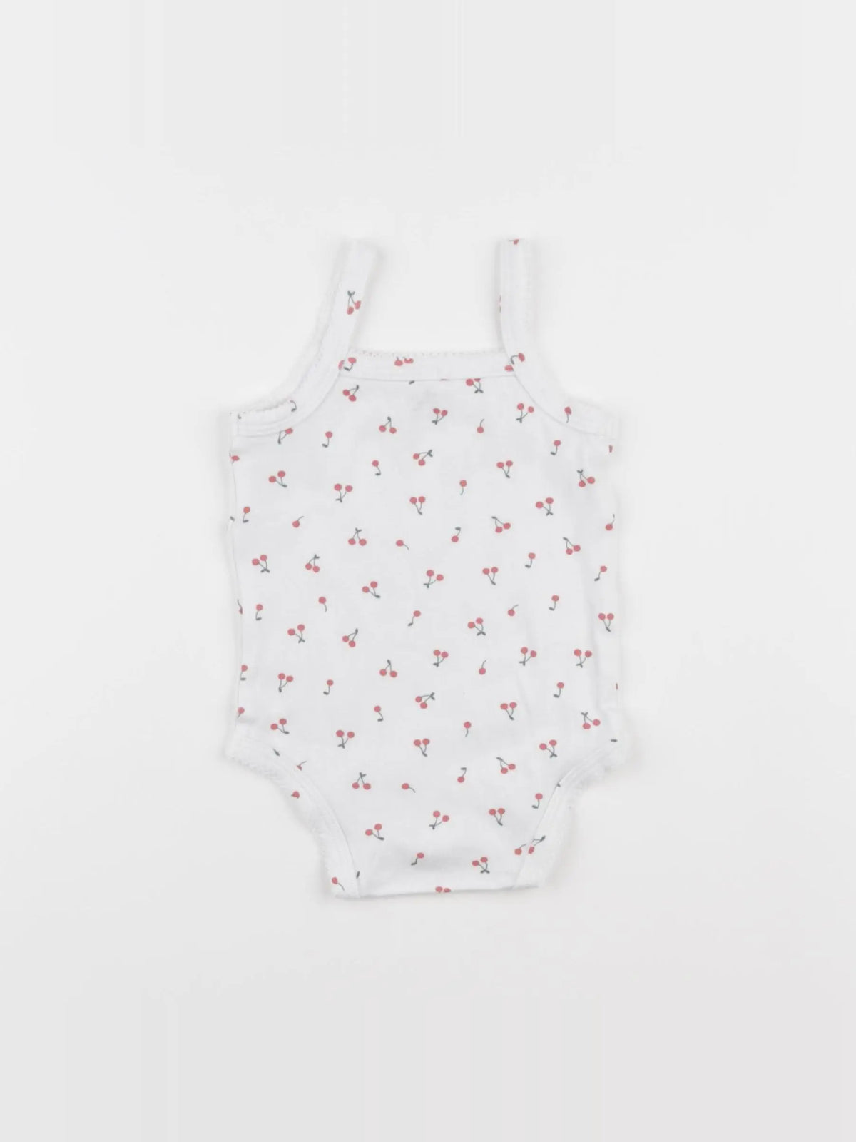 Vertbaudet - body blanc, rouge - 9 ans