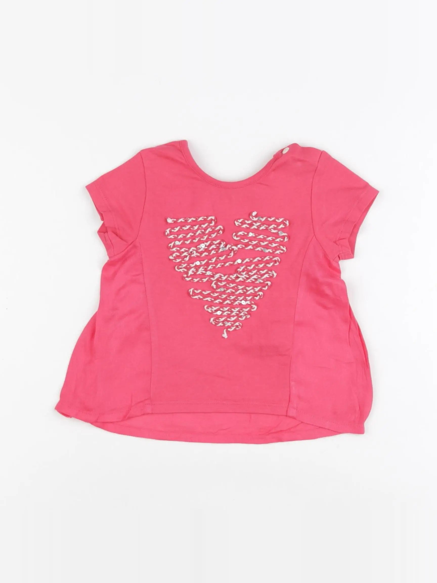 IKKS - tee-shirt rose - 12 mois
