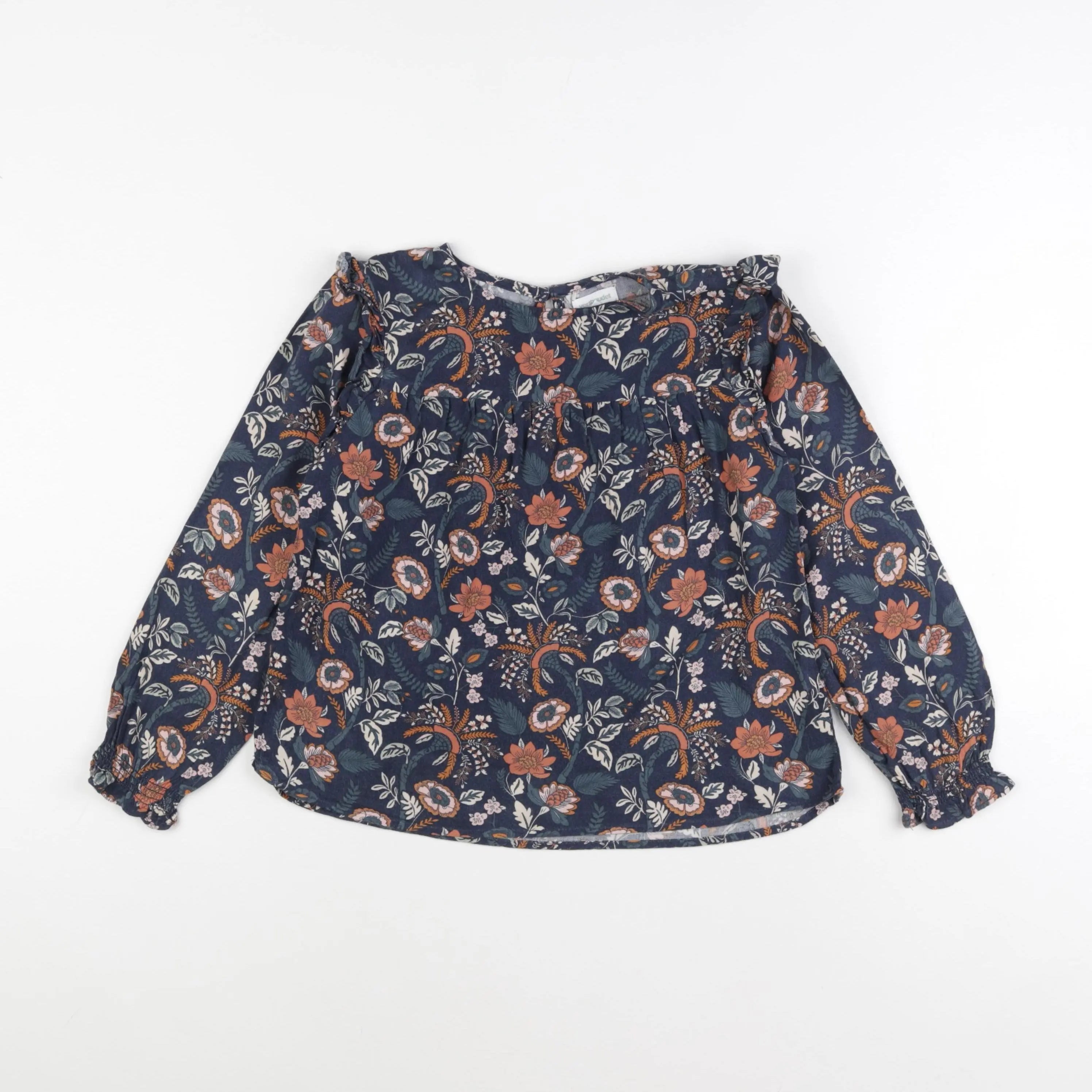 Vertbaudet - blouse bleu - 8 ans