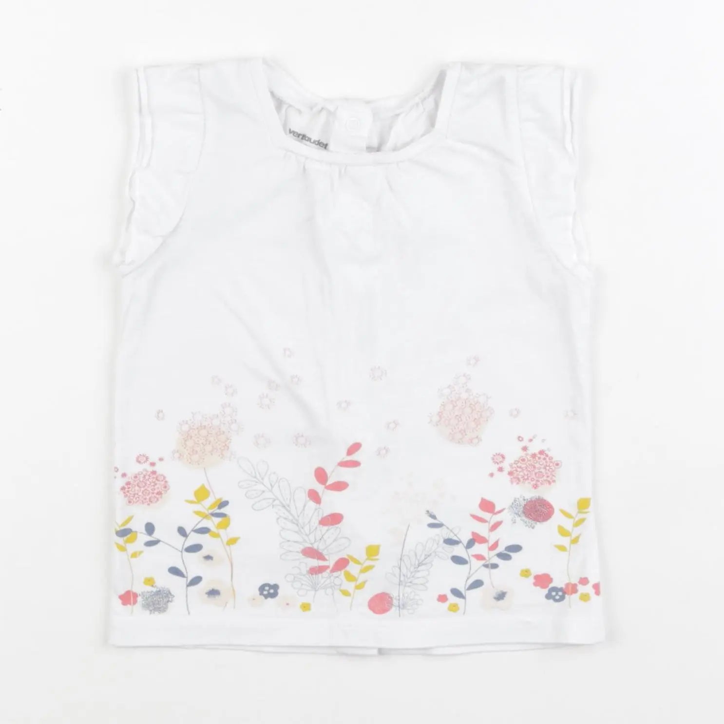 Vertbaudet - tee-shirt blanc - 9 mois