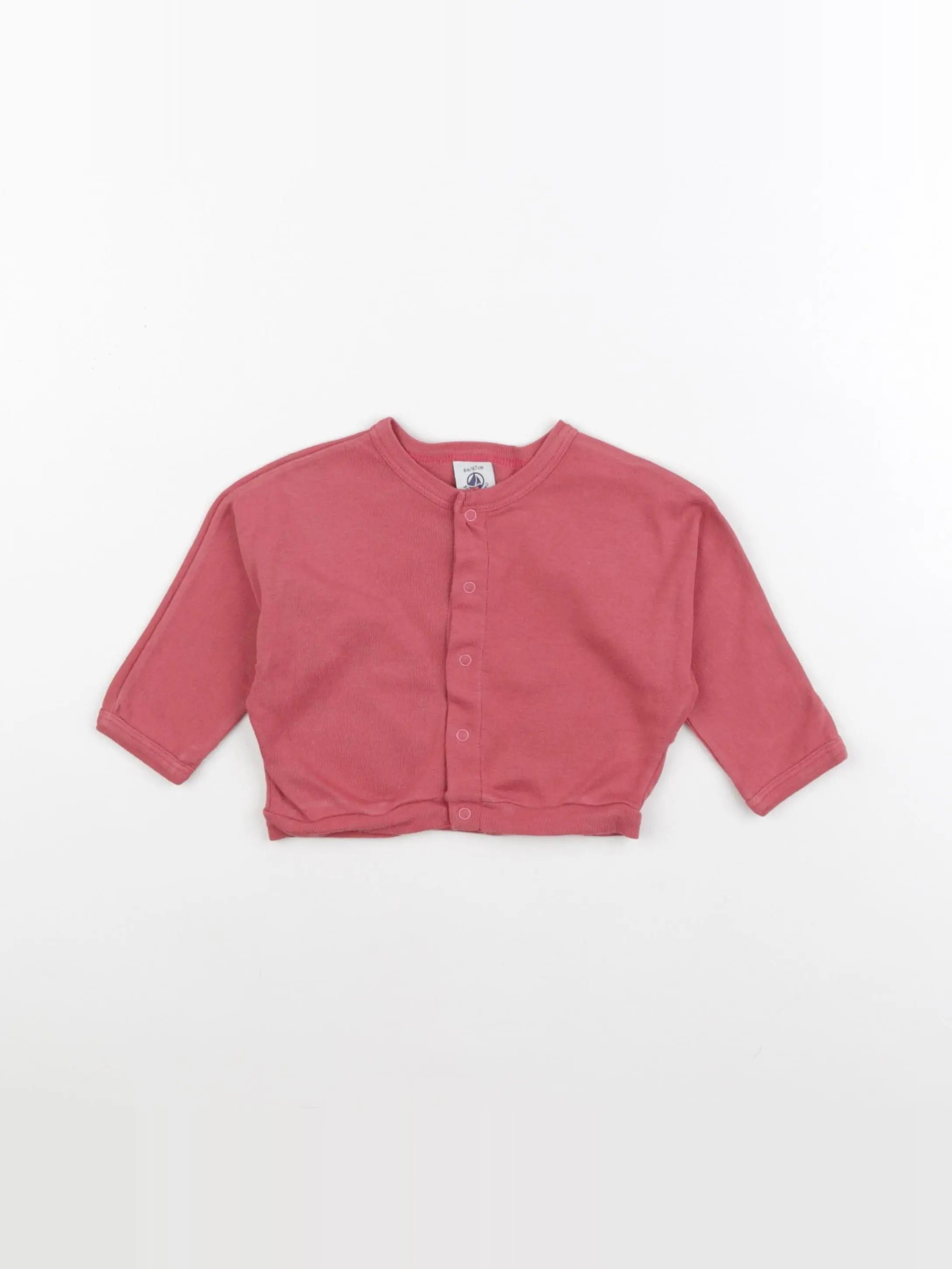 Petit Bateau - tee-shirt rose - 6 mois