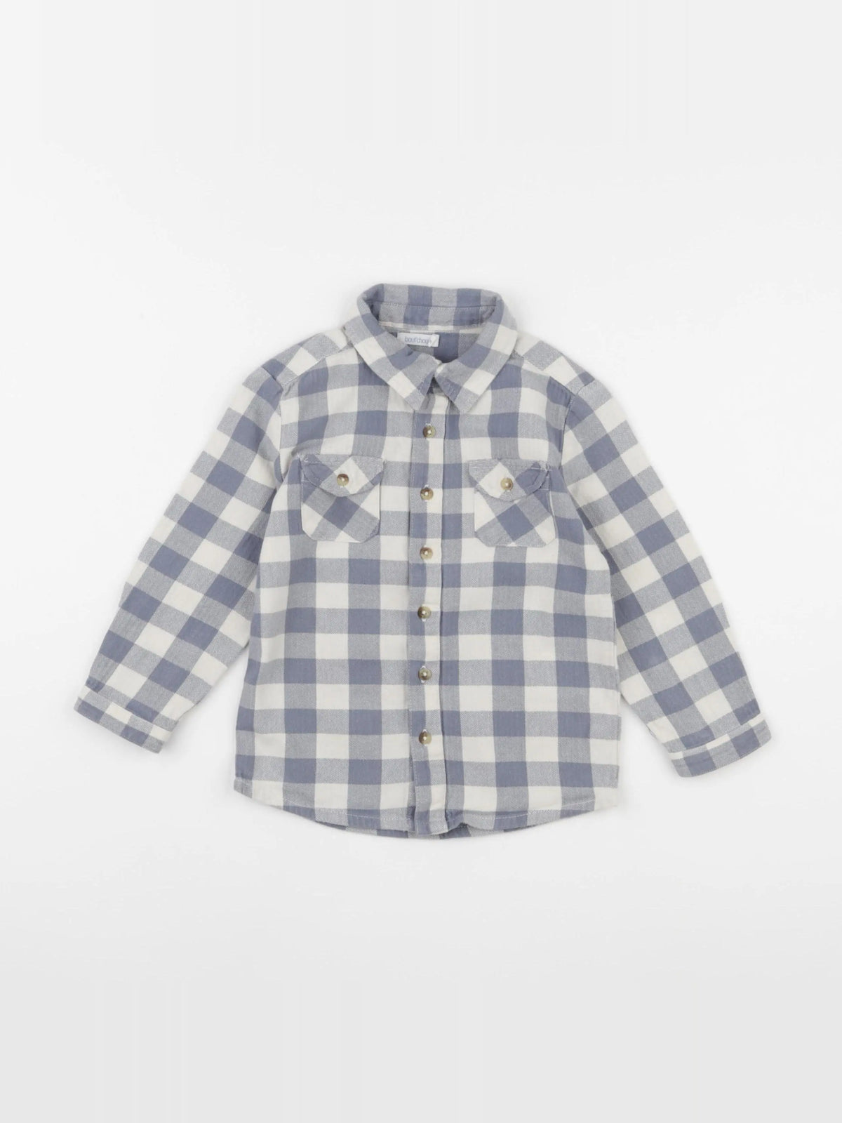 Boutchou - chemise bleu - 24 mois