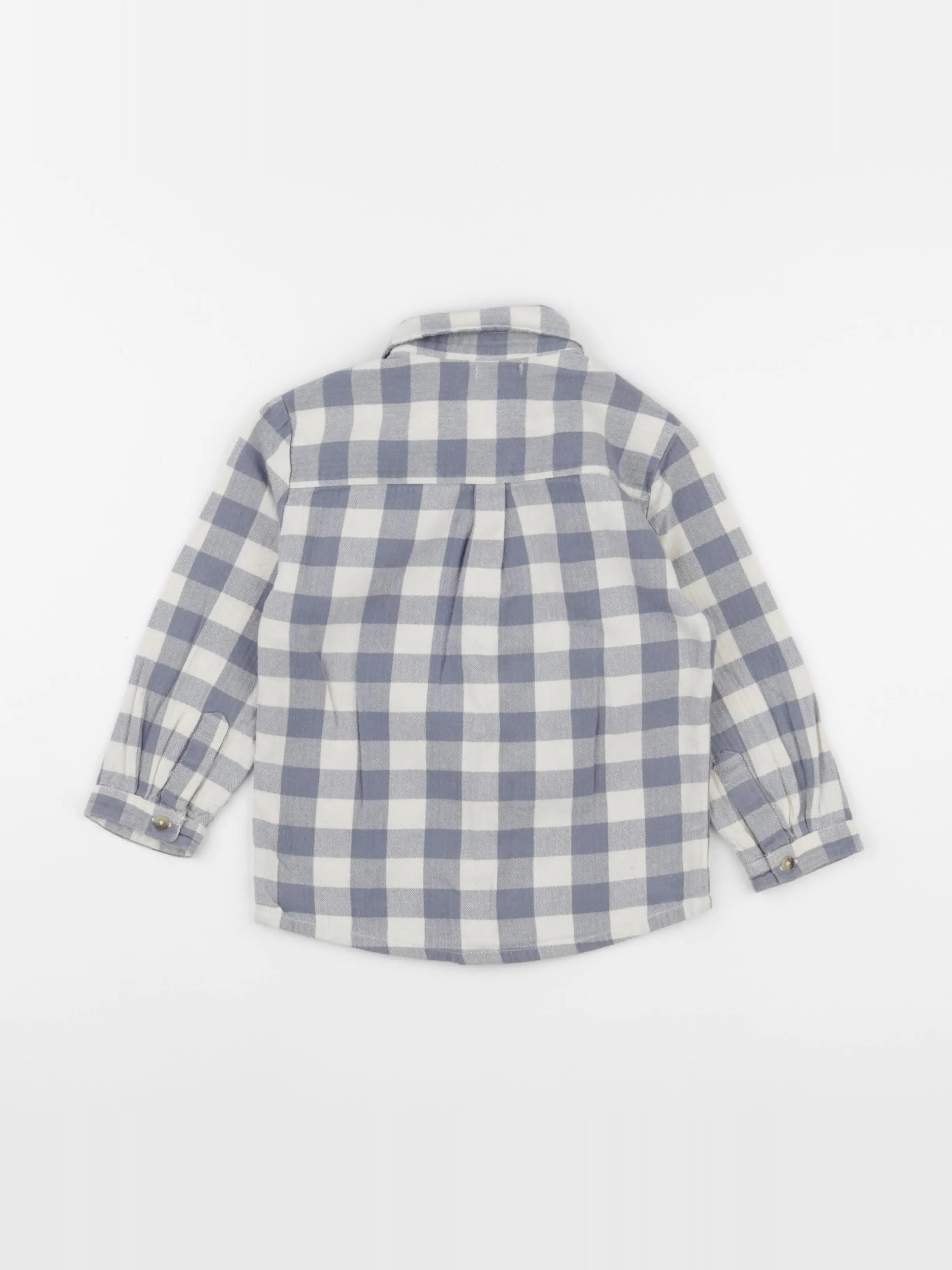 Boutchou - chemise bleu - 24 mois
