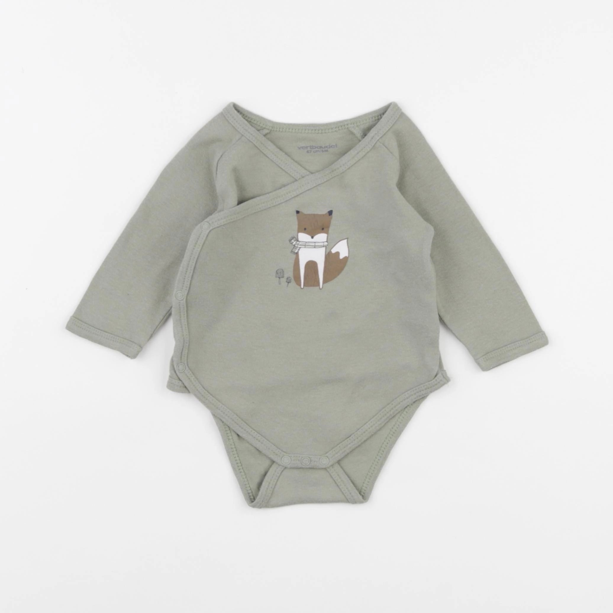 Vertbaudet - body vert - 6 mois