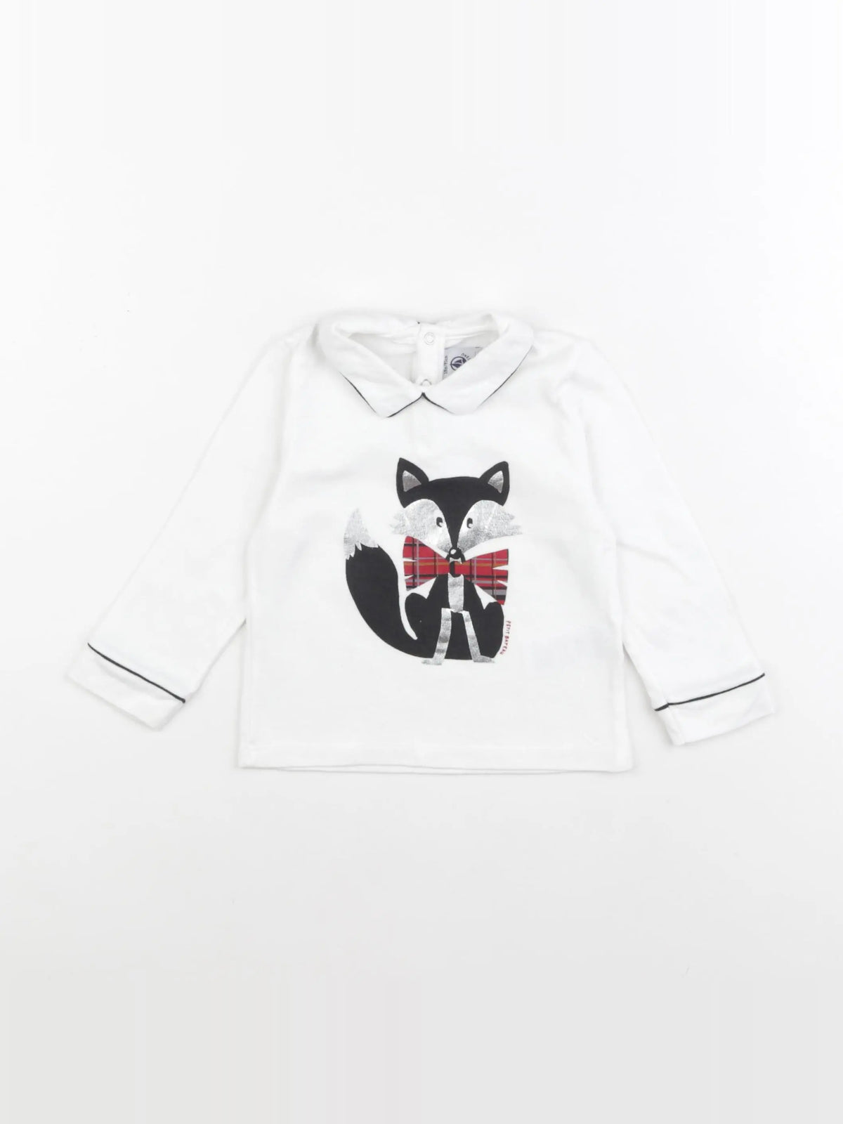 Petit Bateau - tee-shirt blanc - 18 mois