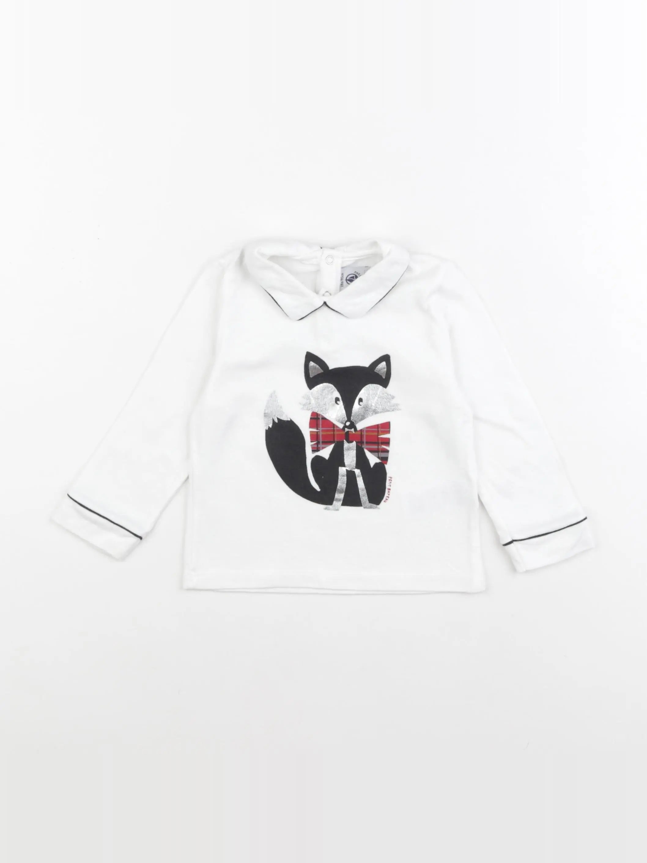 Petit Bateau - tee-shirt blanc - 18 mois