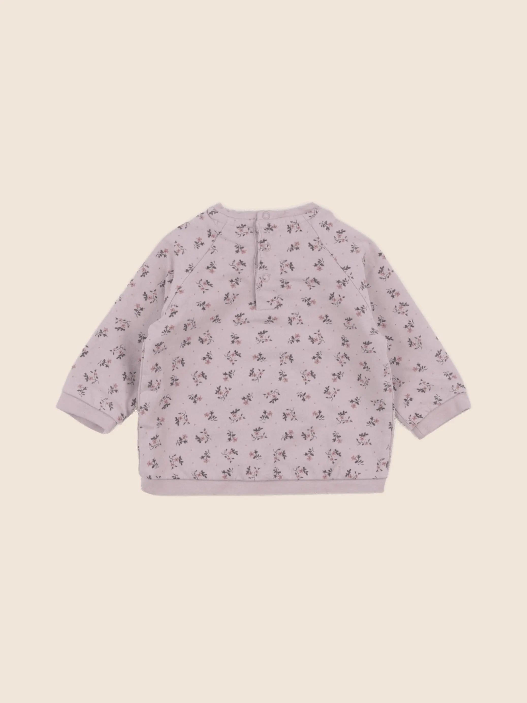 Vertbaudet - sweat rose - 6 mois