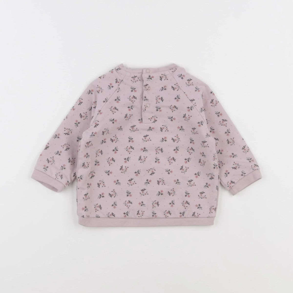 Vertbaudet - sweat rose - 6 mois