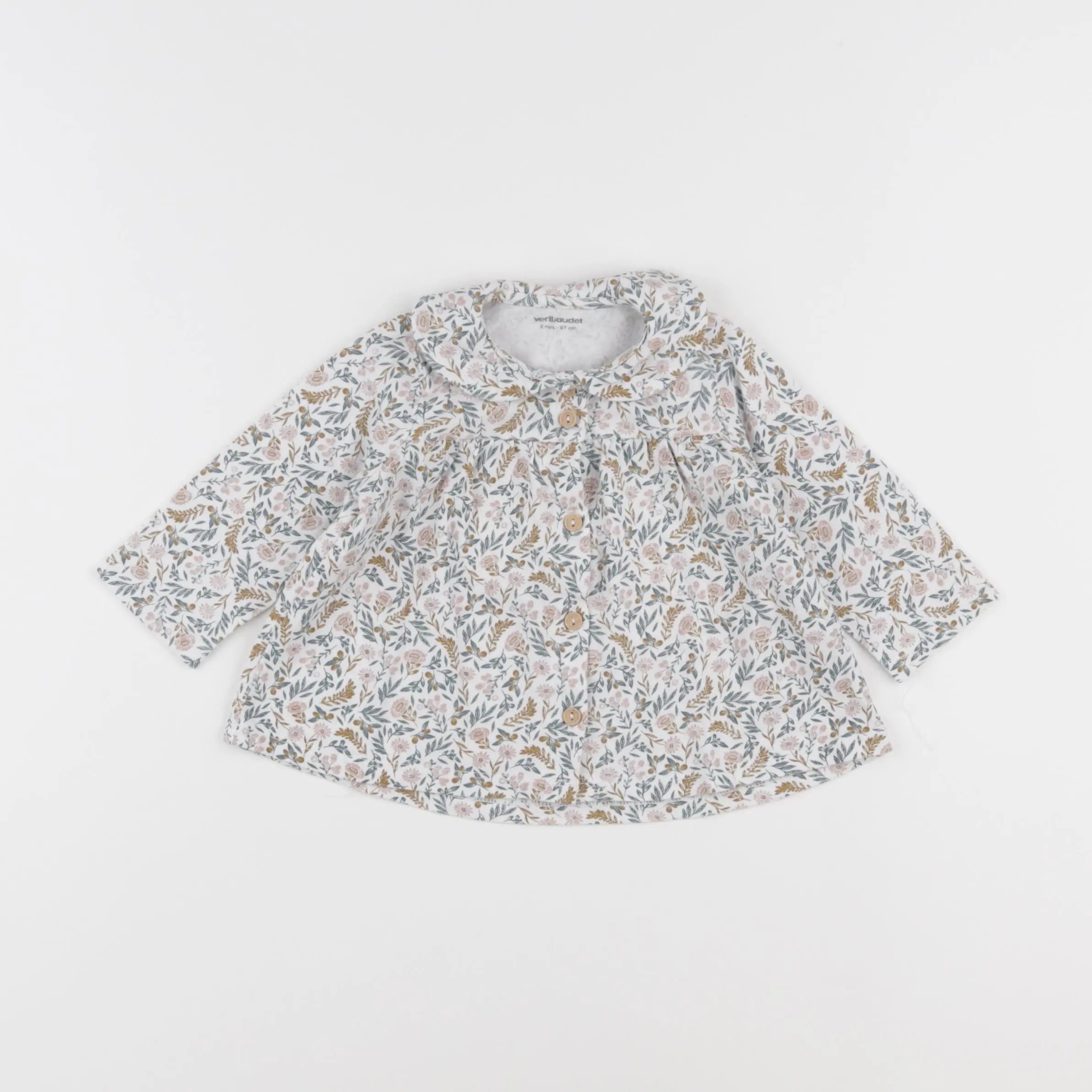 Vertbaudet - tee-shirt multicolore - 6 mois