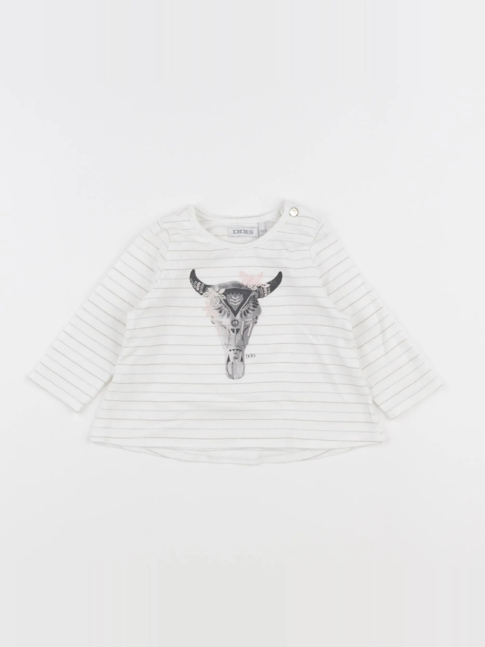 IKKS - tee-shirt blanc - 6 mois