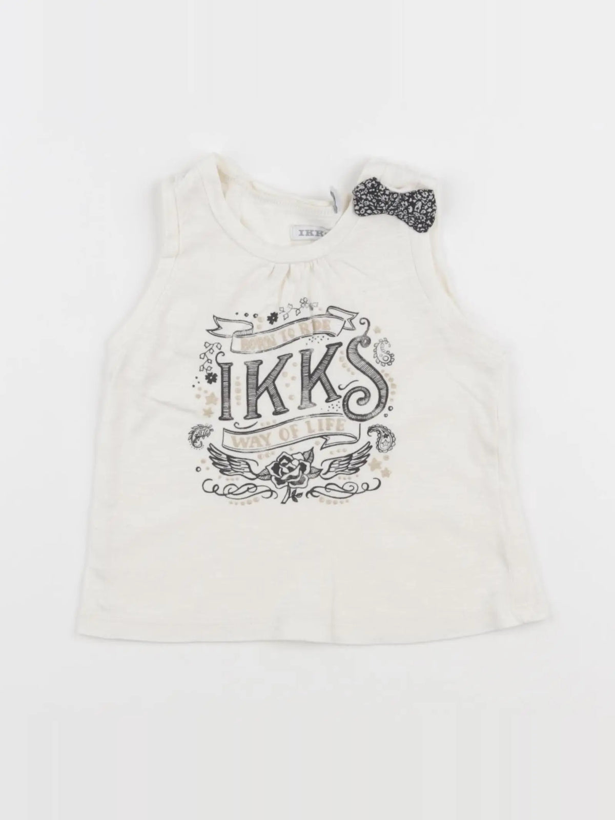 IKKS - débardeur blanc - 18 mois