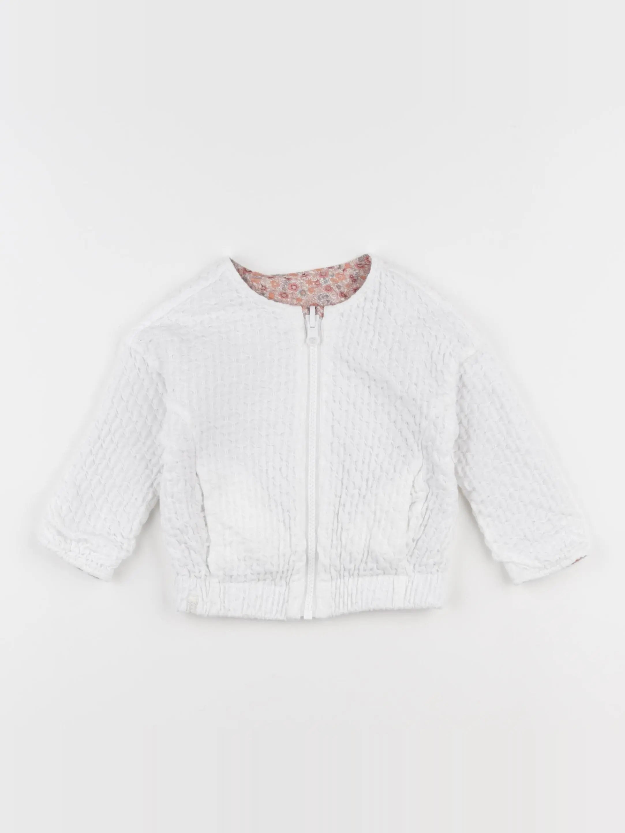 IKKS - veste réversible blanc - 18 mois