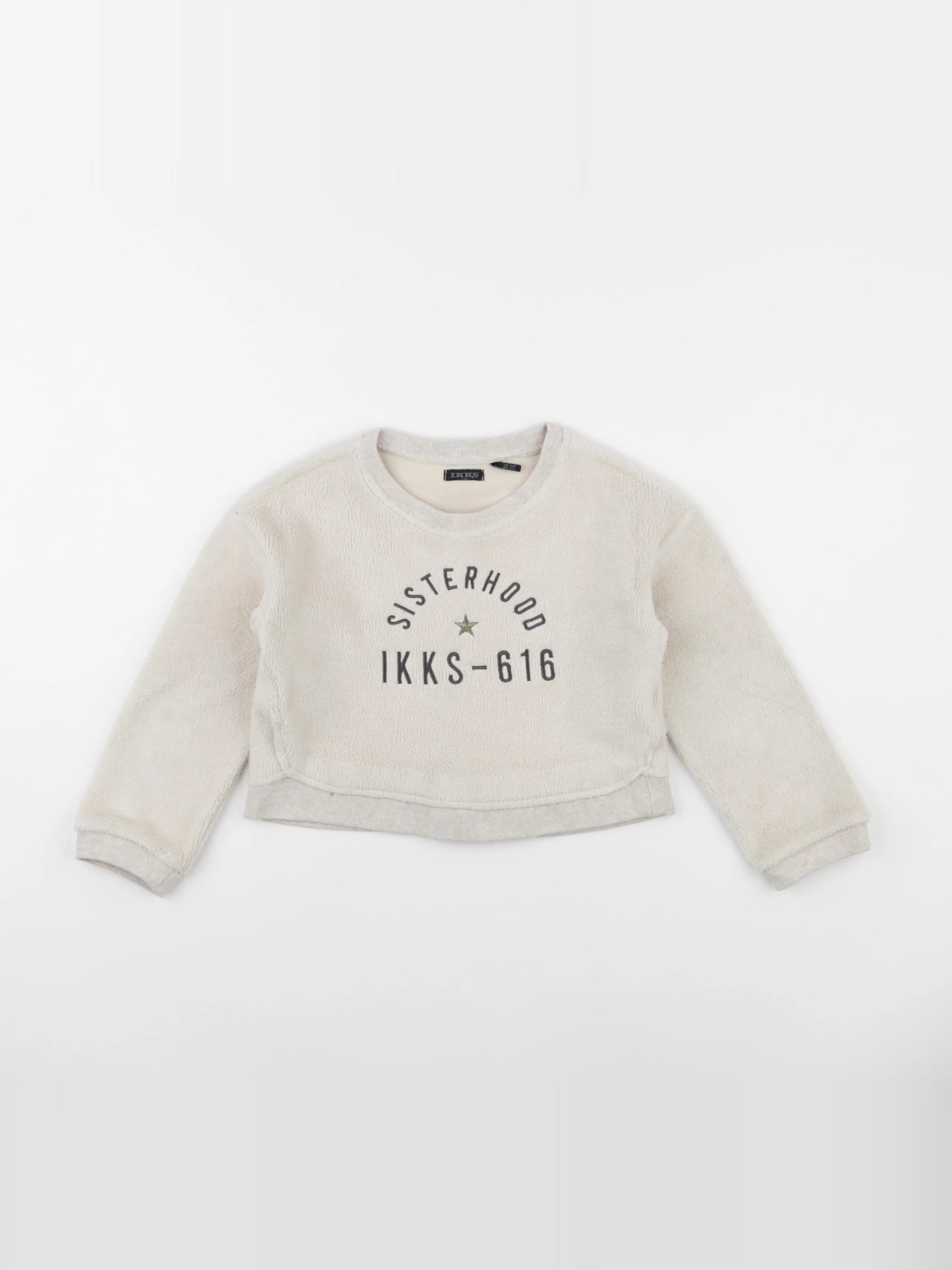 IKKS - sweat beige - 5 ans