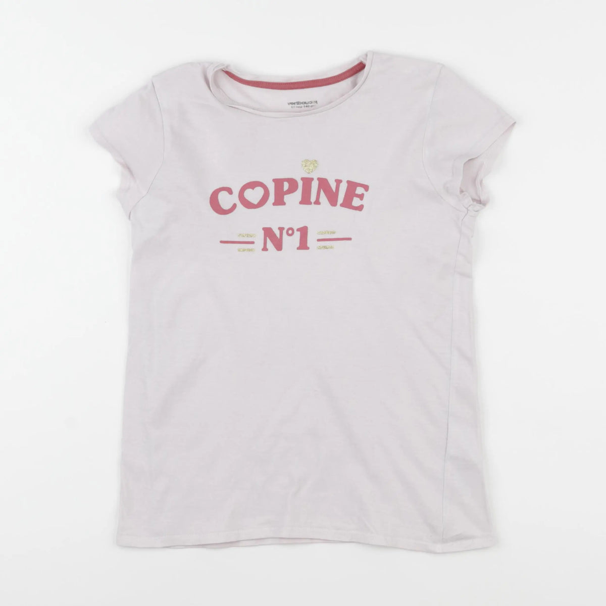 Vertbaudet - tee-shirt rose - 10 ans