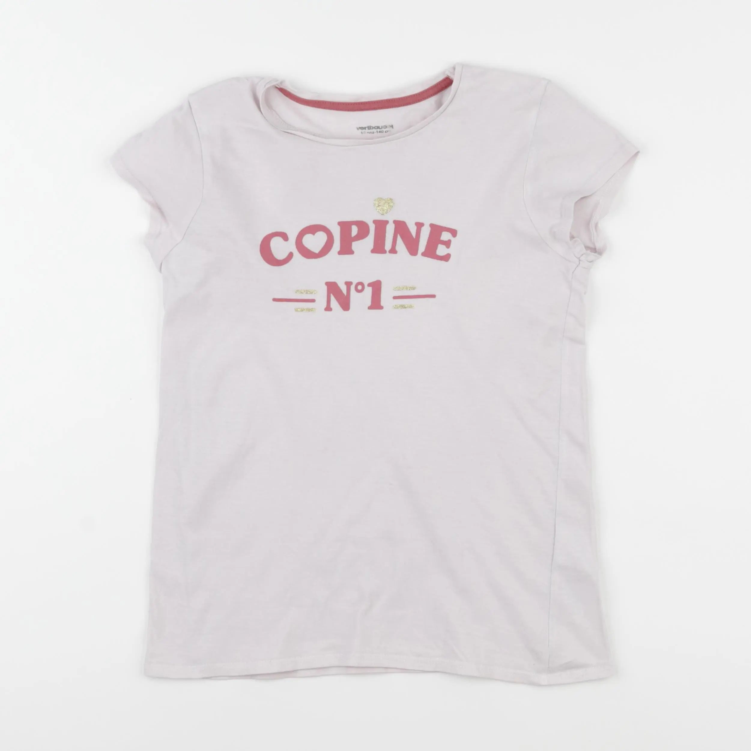 Vertbaudet - tee-shirt rose - 10 ans