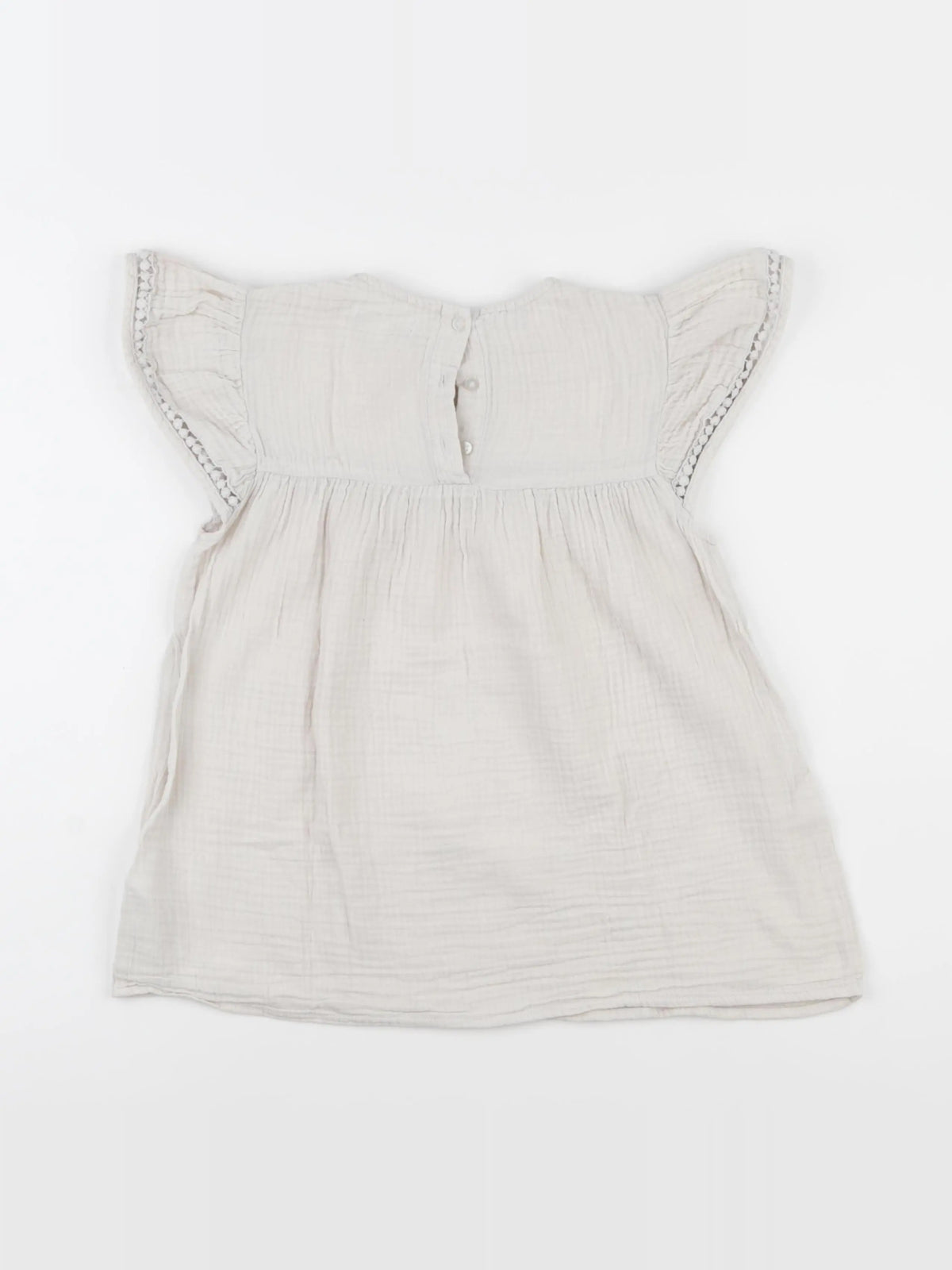 Vertbaudet - blouse beige - 10 ans