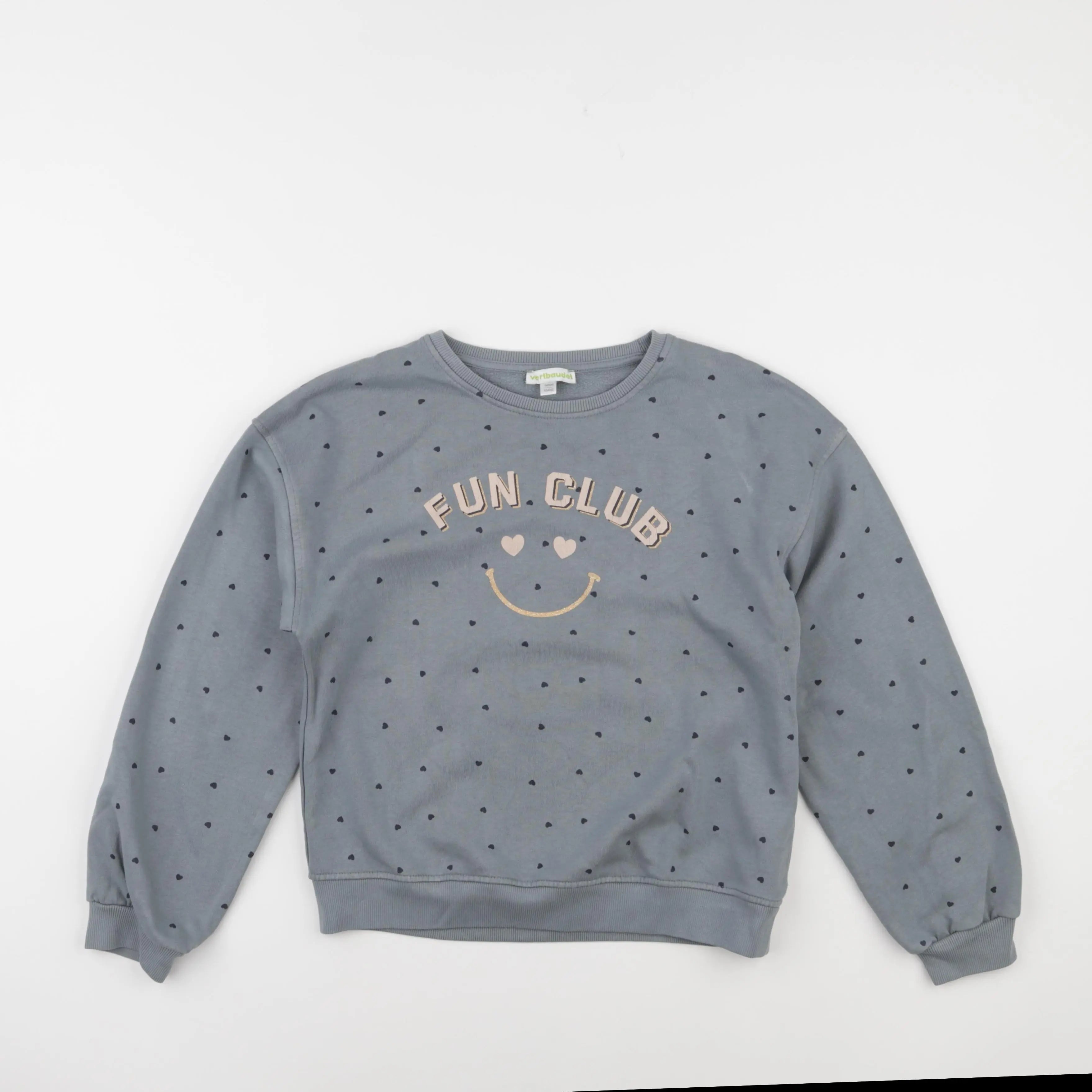 Vertbaudet - sweat bleu - 10 ans