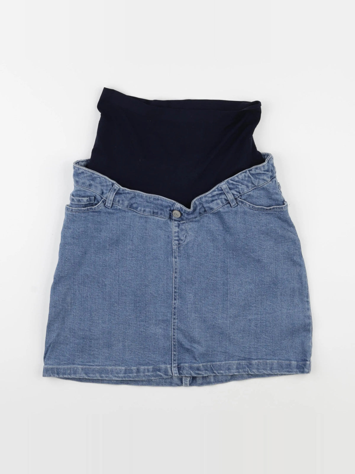 Envie de fraise - jupe grossesse bleu - 38