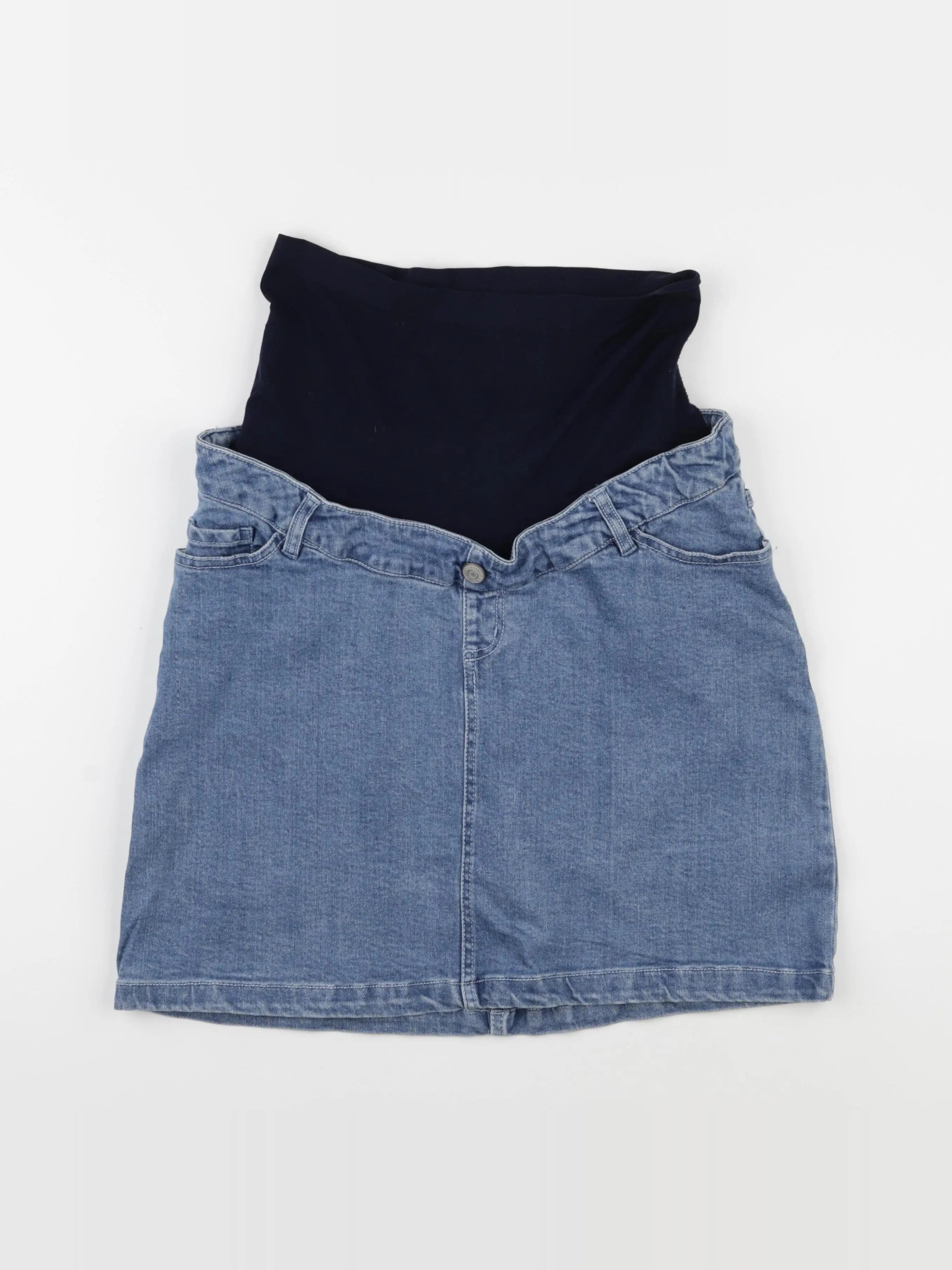 Envie de fraise - jupe grossesse bleu - 38