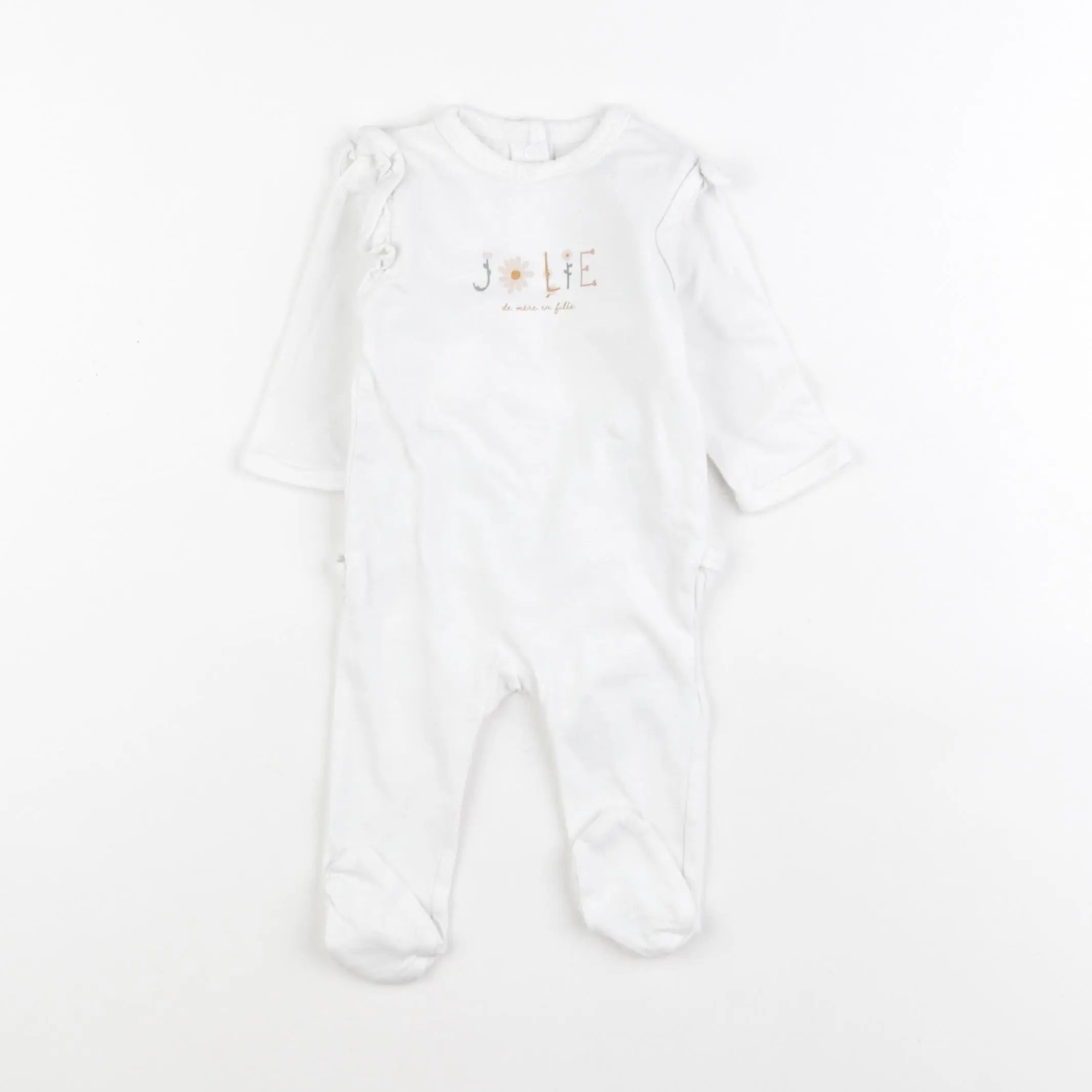 Vertbaudet - pyjama blanc - 3 mois