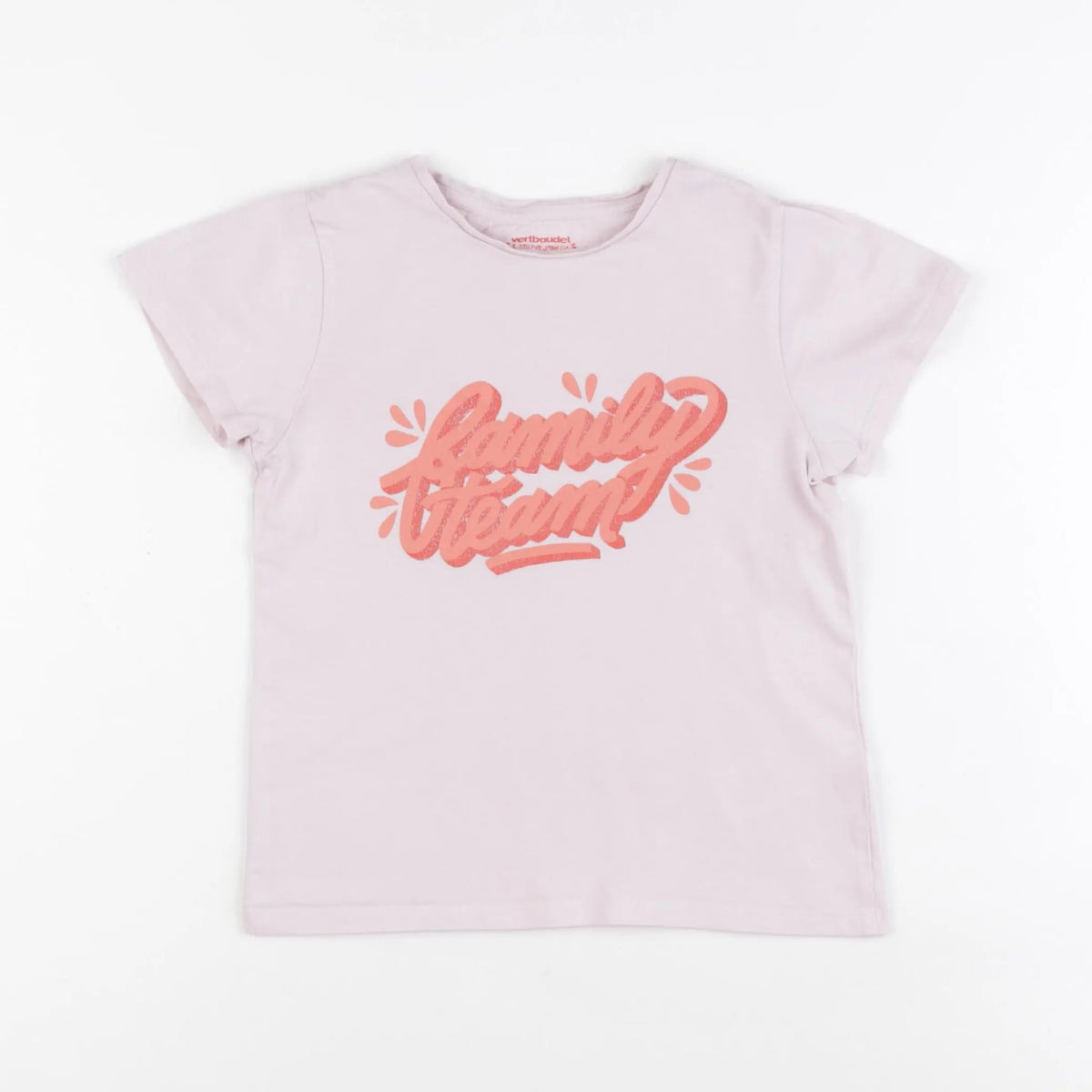 Vertbaudet - tee-shirt rose - 6 ans