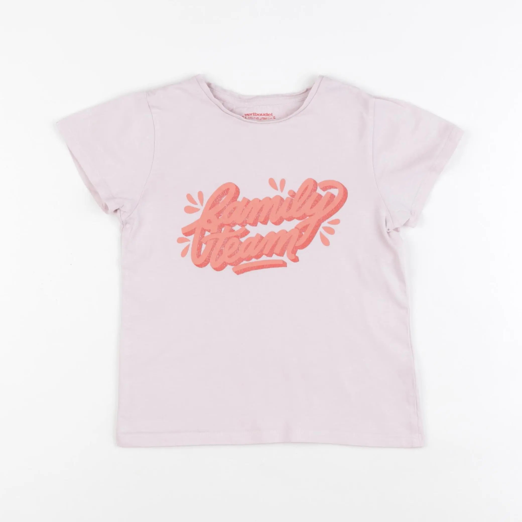Vertbaudet - tee-shirt rose - 6 ans