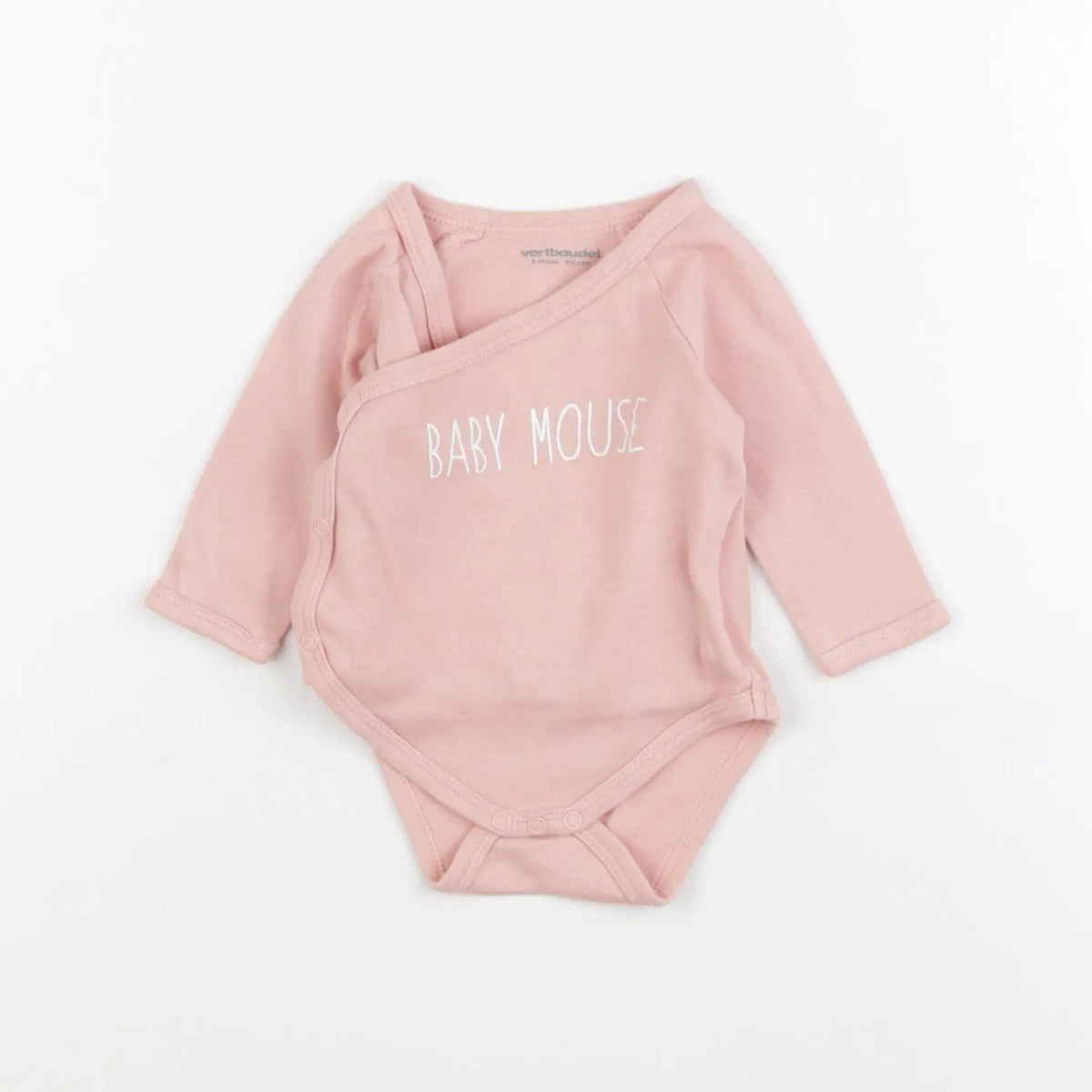 Vertbaudet - body rose - 3 mois