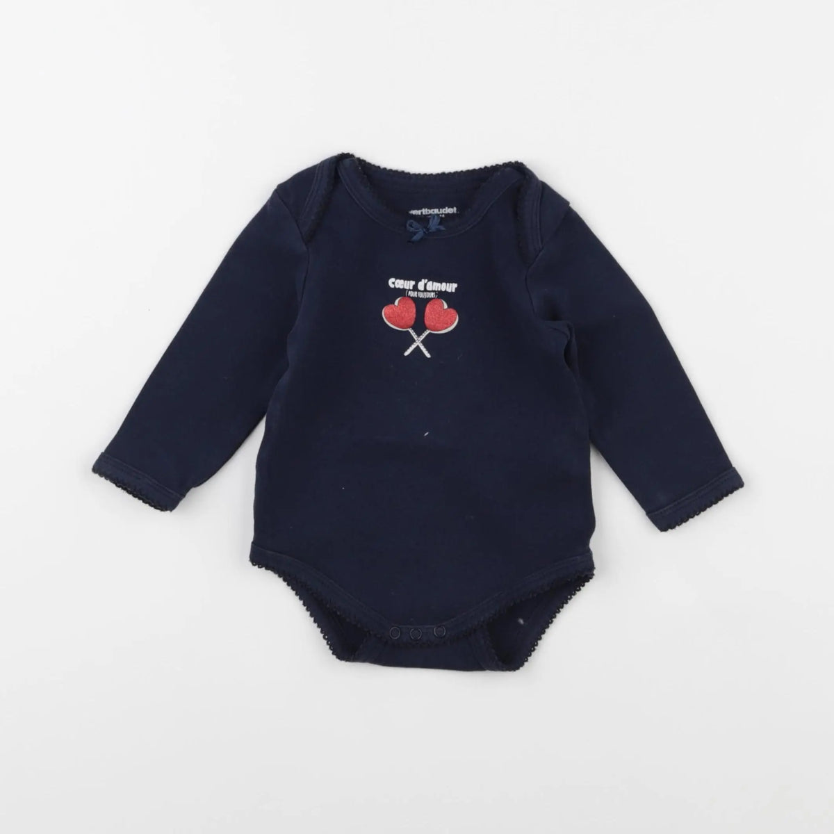 Vertbaudet - body bleu - 9 mois