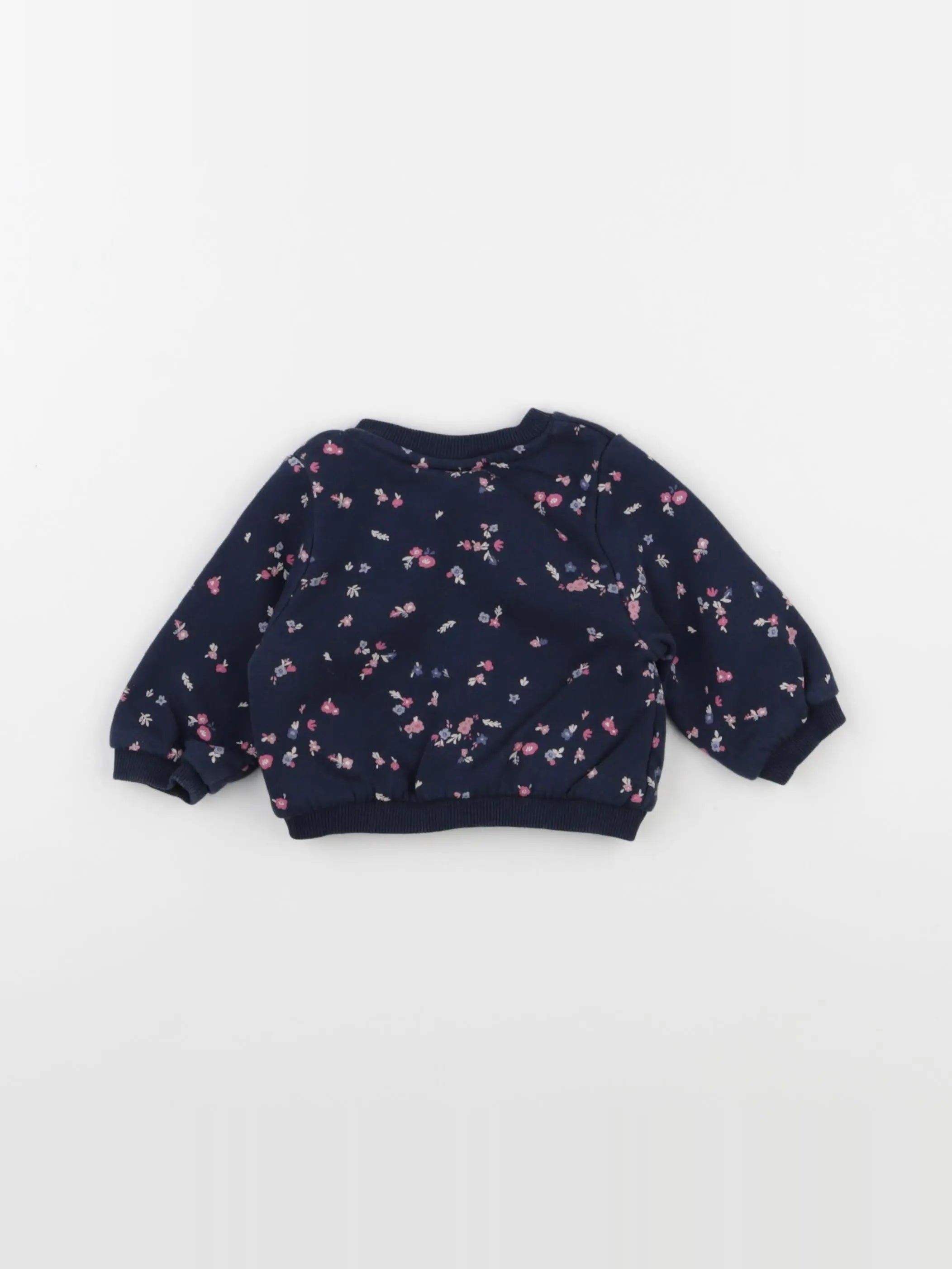 Tape à l'oeil - sweat bleu - 3 mois