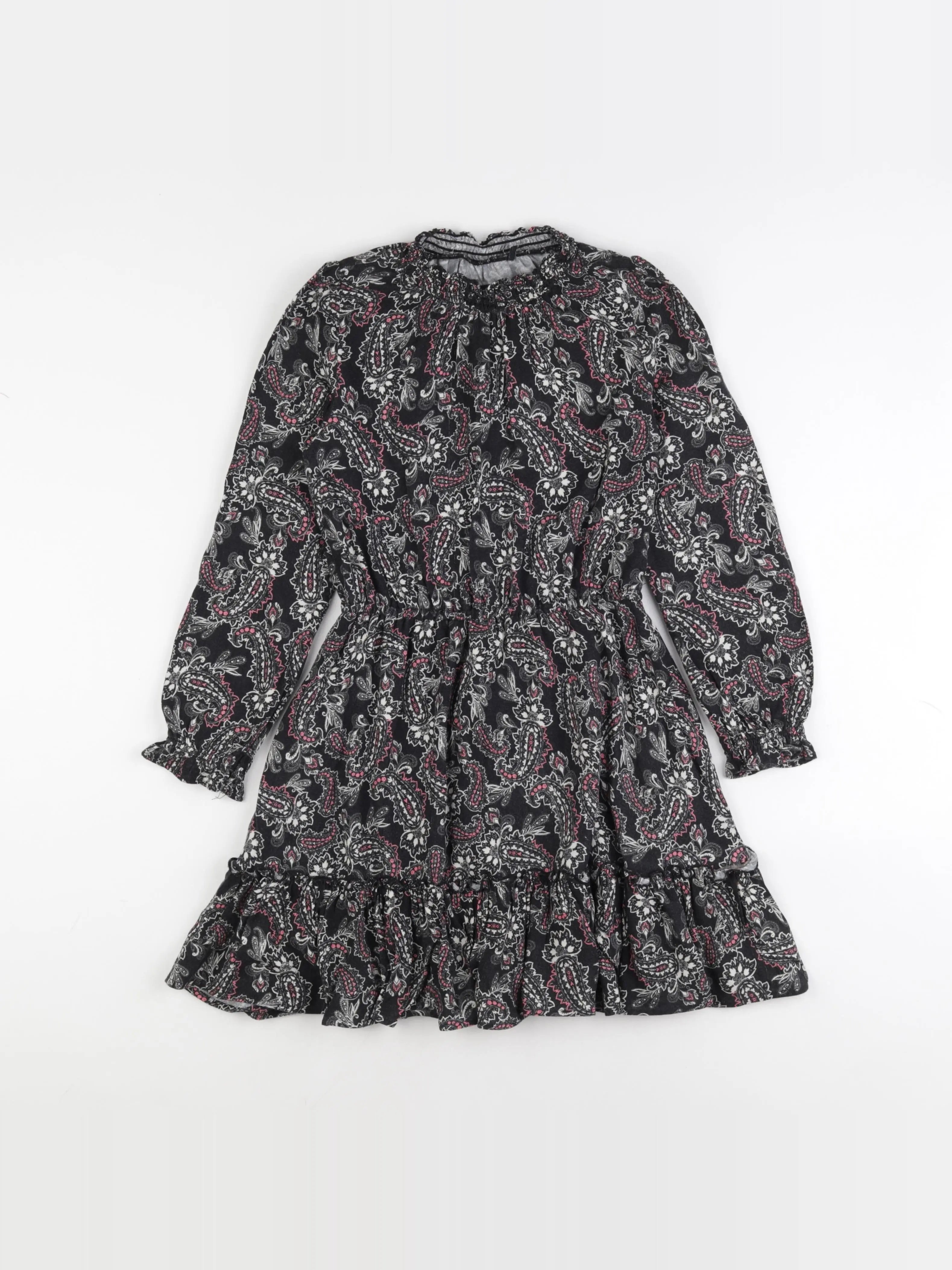 IKKS - robe noir - 8 ans