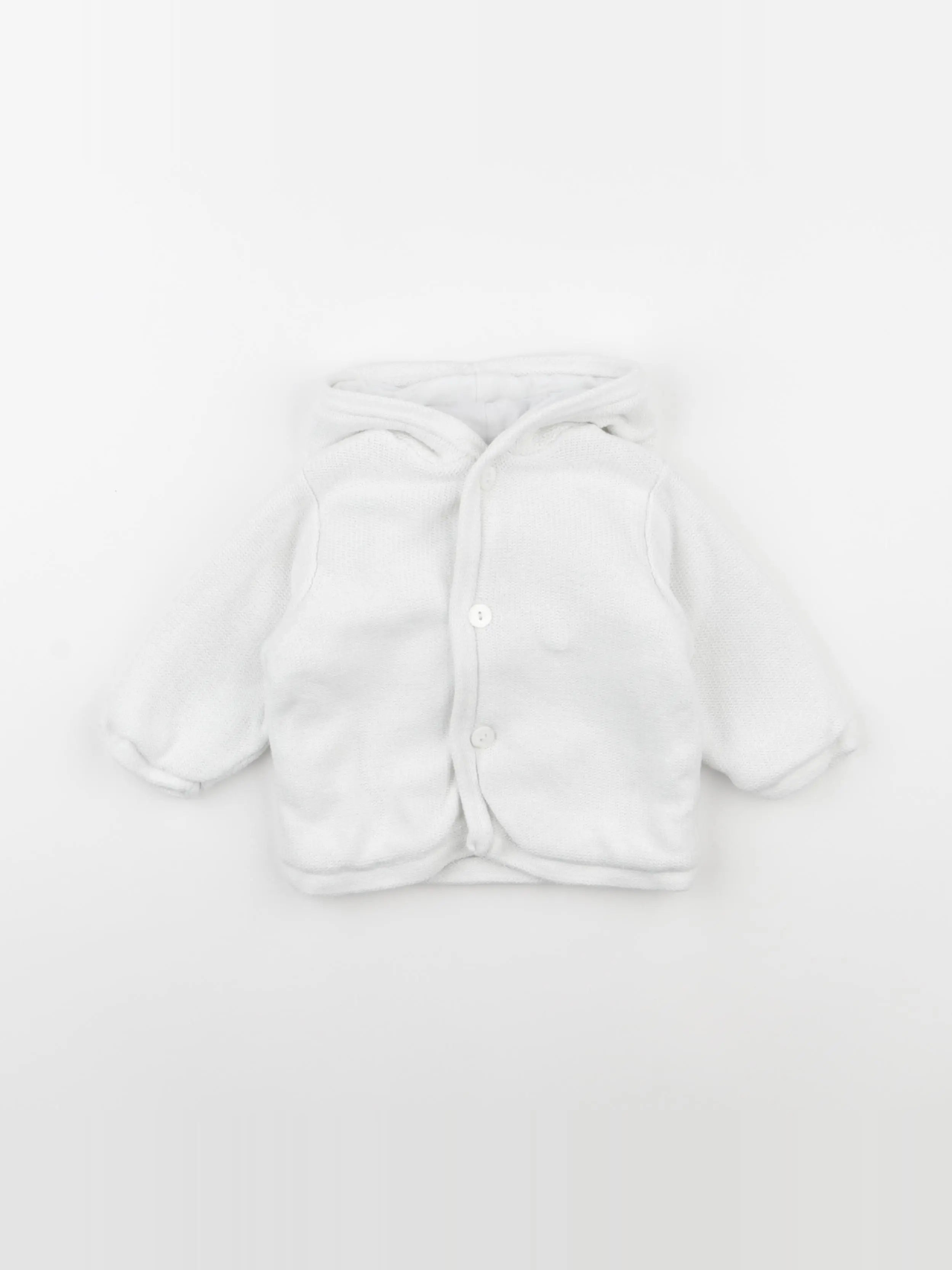 Natalys - veste blanc - 6 mois