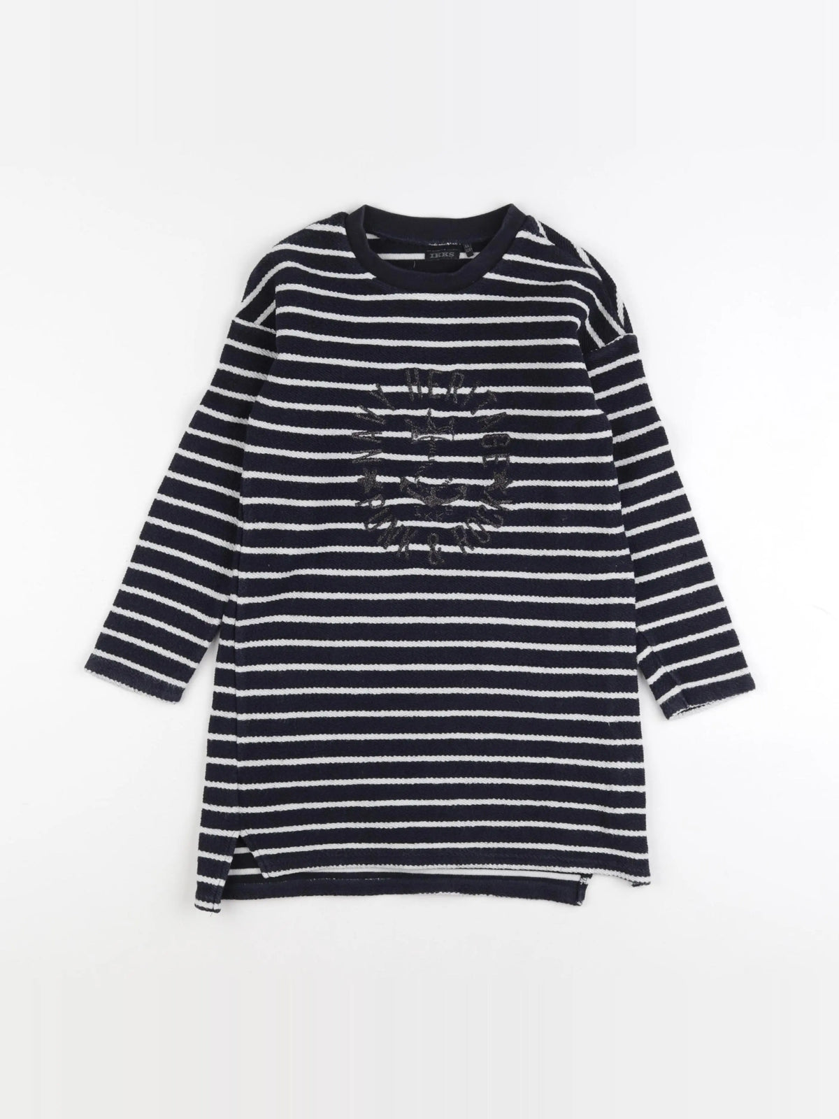 IKKS - robe blanc, bleu - 8 ans