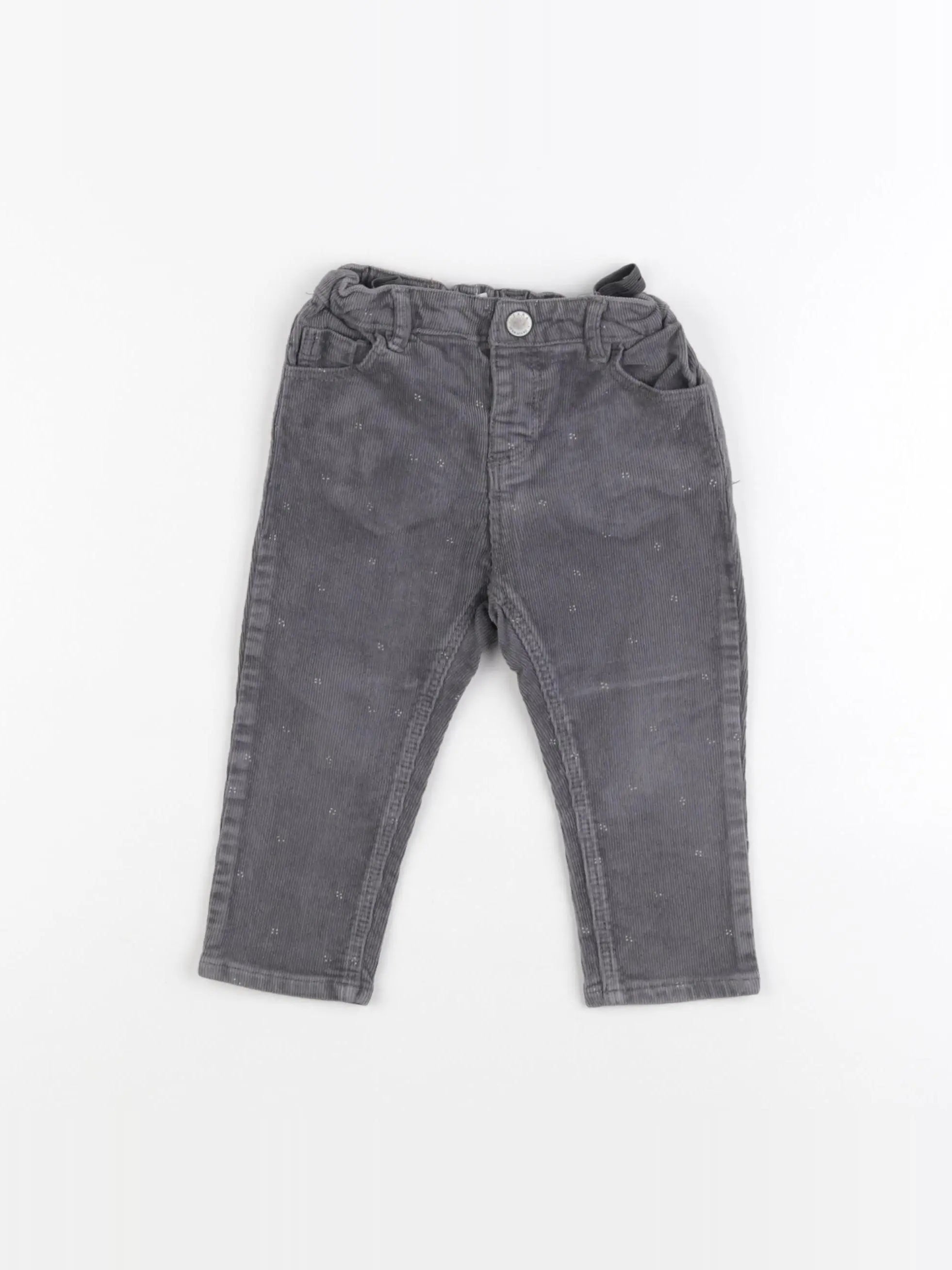 Zara - pantalon gris - 12/18 mois