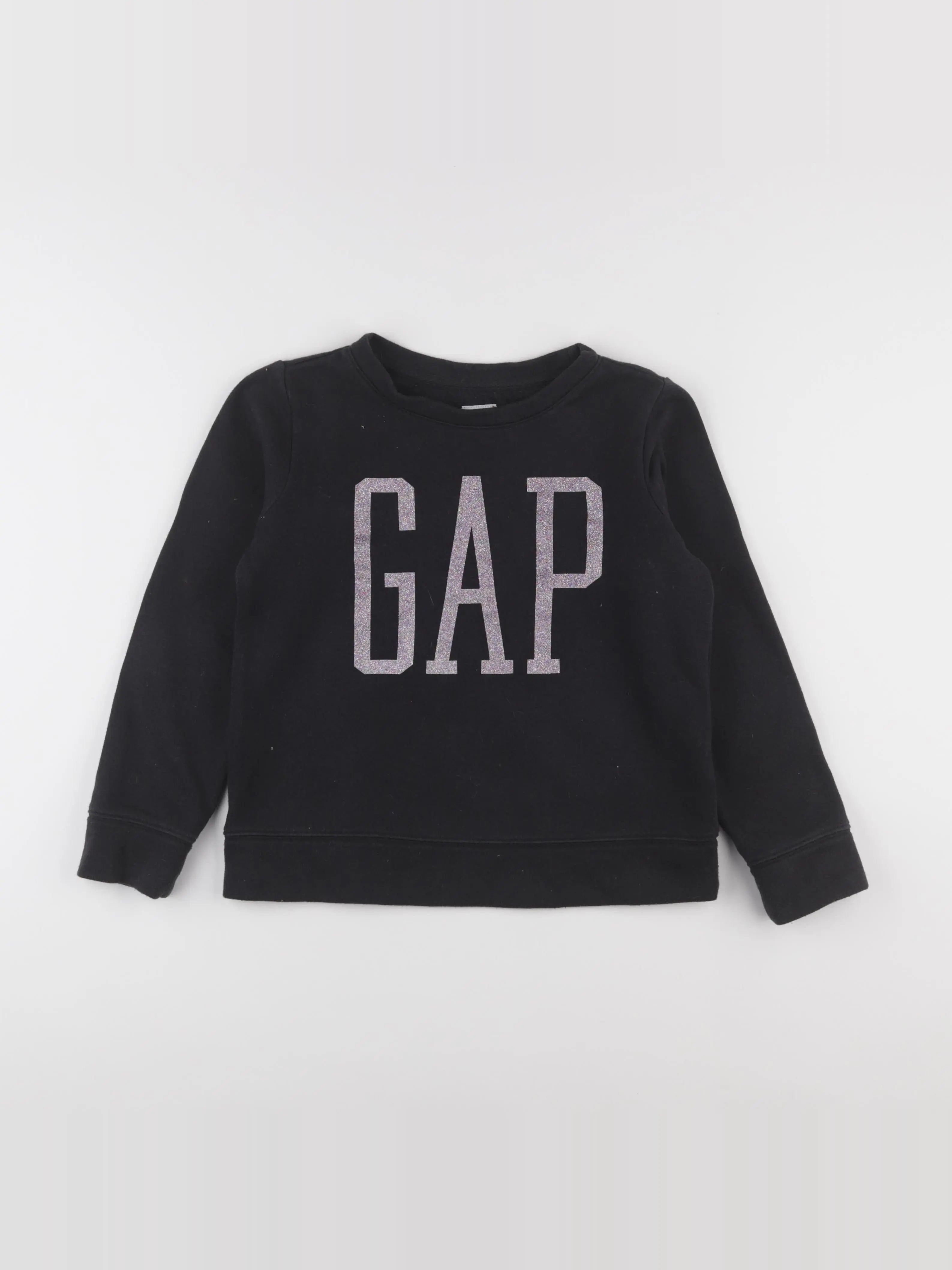 GAP - sweat noir, rose - 8 ans