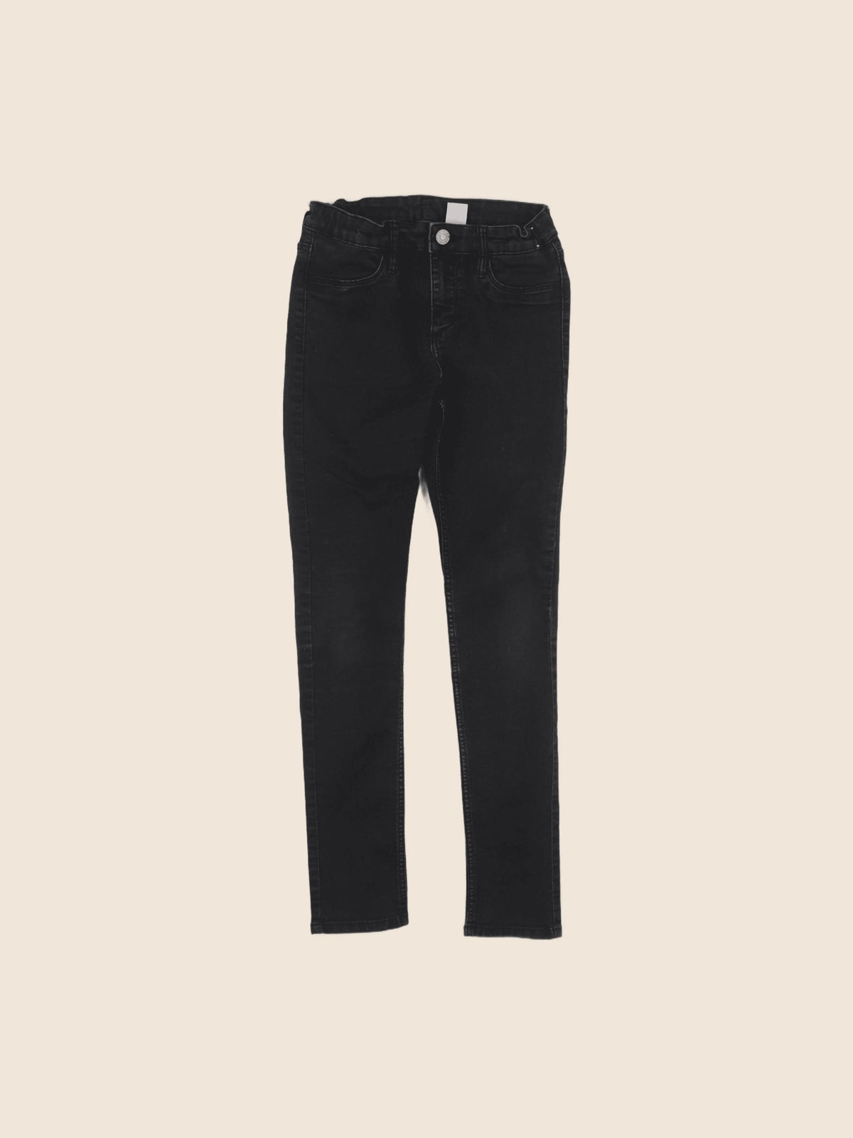 H&M - jean noir - 9/10 ans