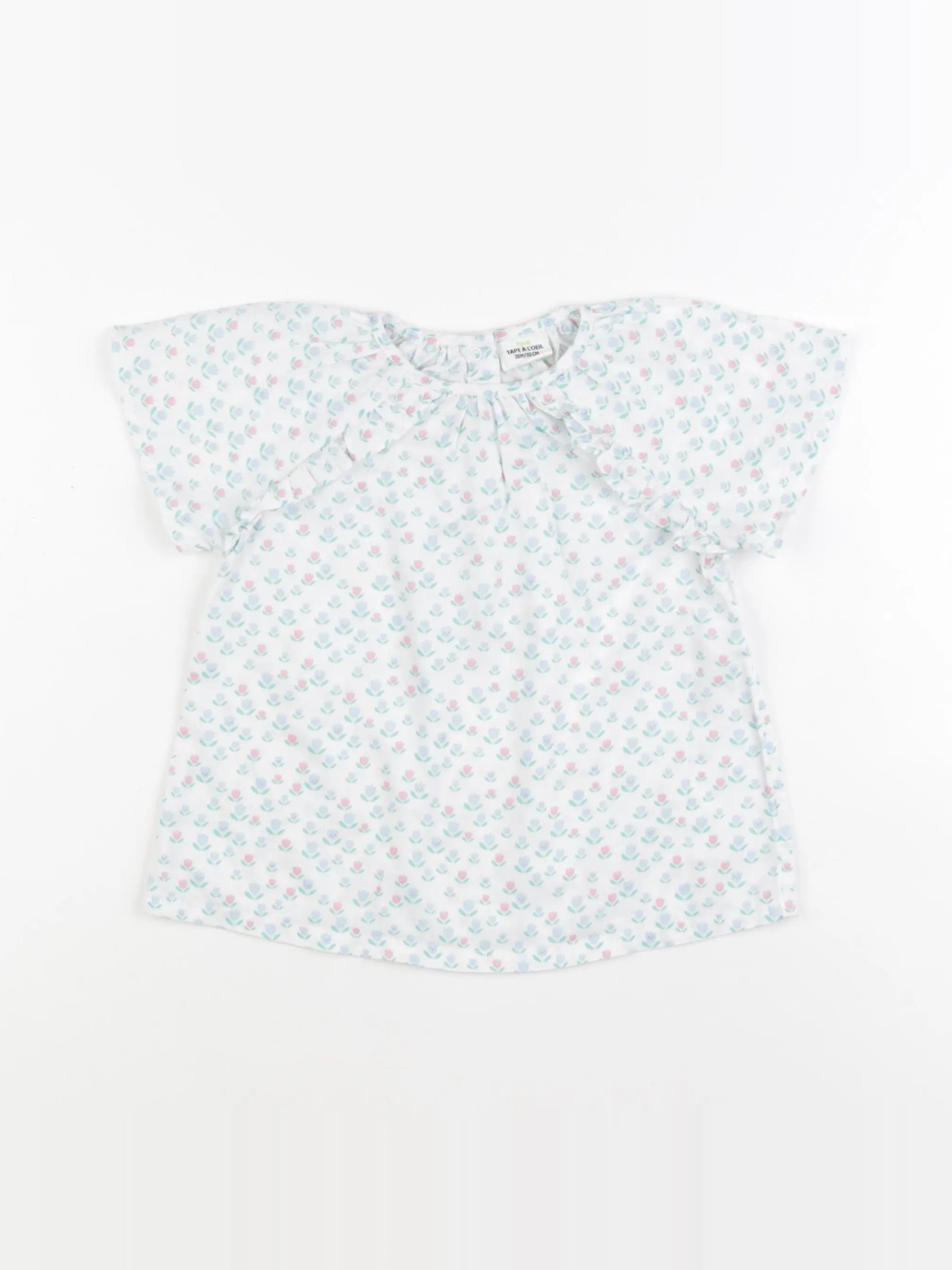 Tape à l'oeil - blouse blanc, bleu - 36 mois